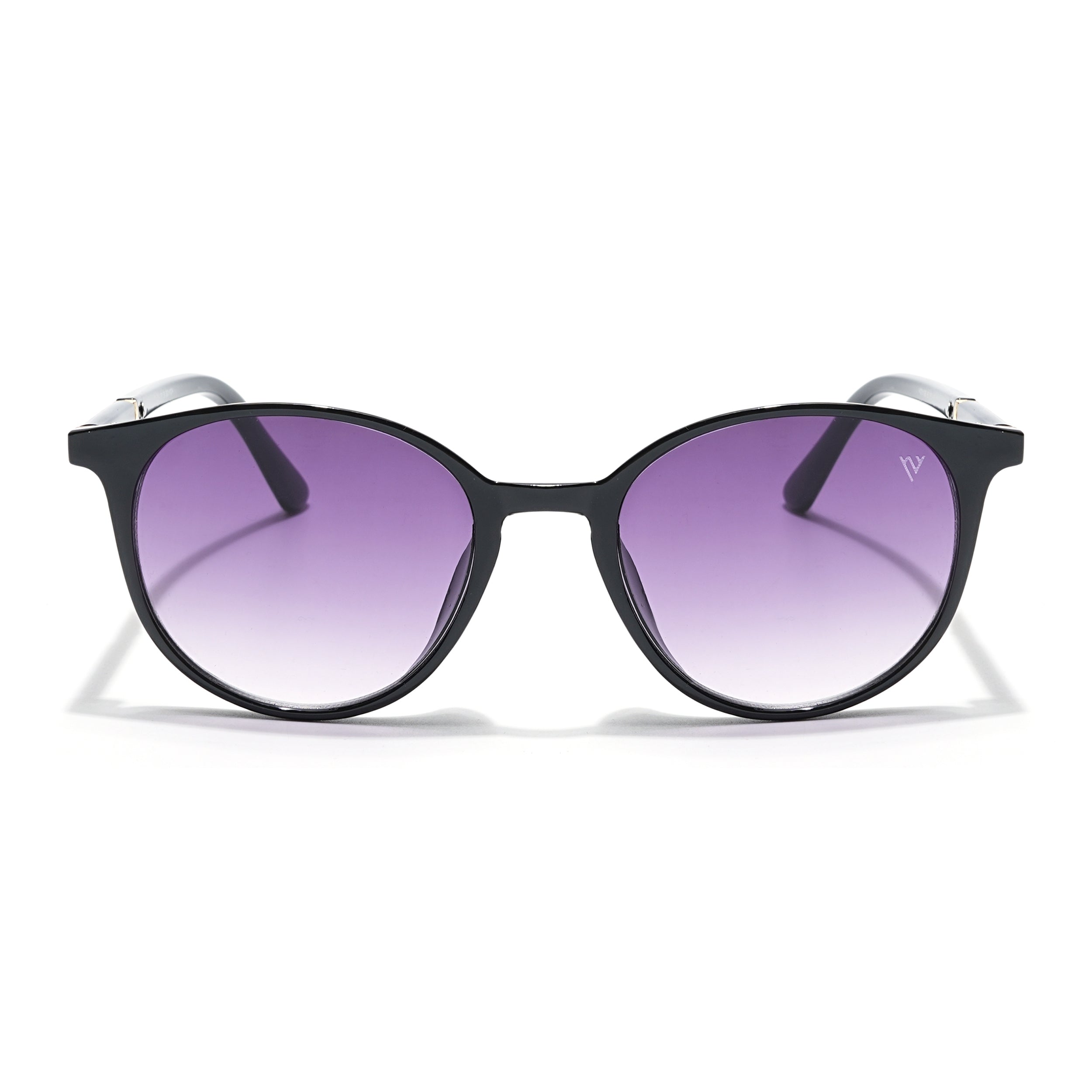 Purple & Clear Round Sunglasses - MG4268