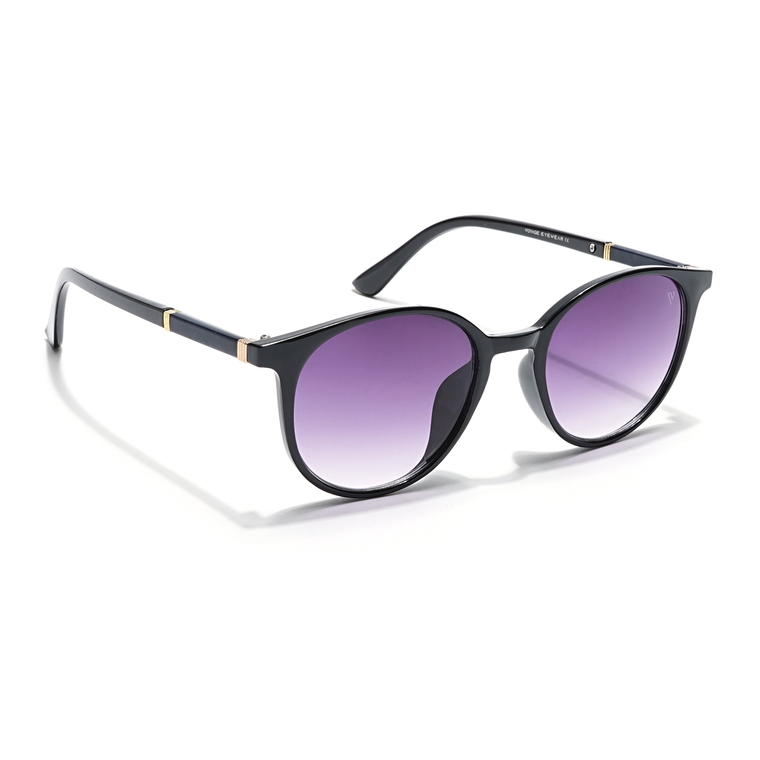 Purple & Clear Round Sunglasses - MG4268