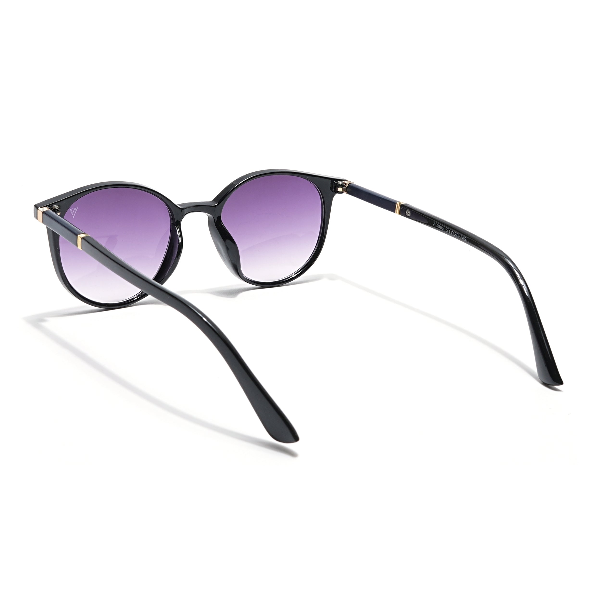 Purple & Clear Round Sunglasses - MG4268