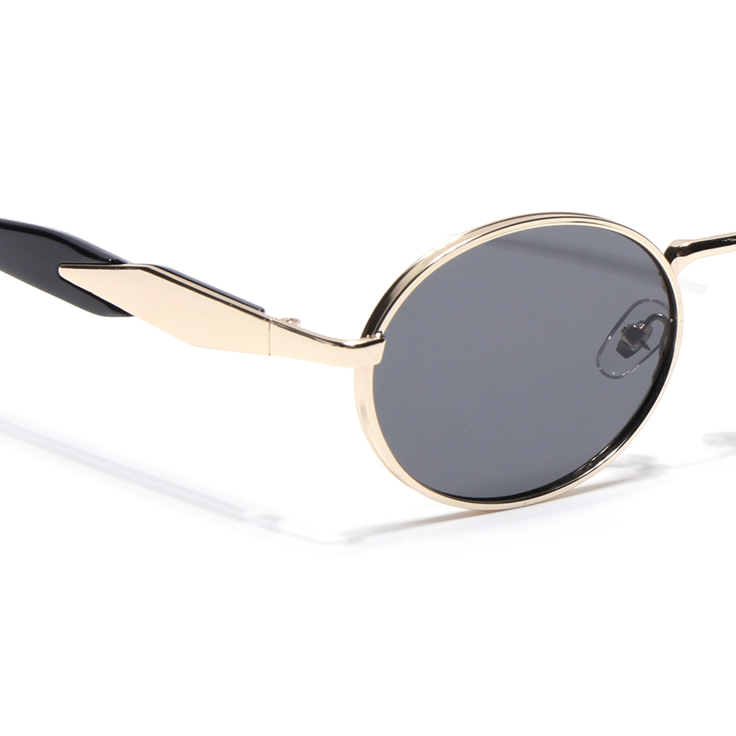 Celeste | Golden Oval Sunglasses | Grey Lens - MG6889