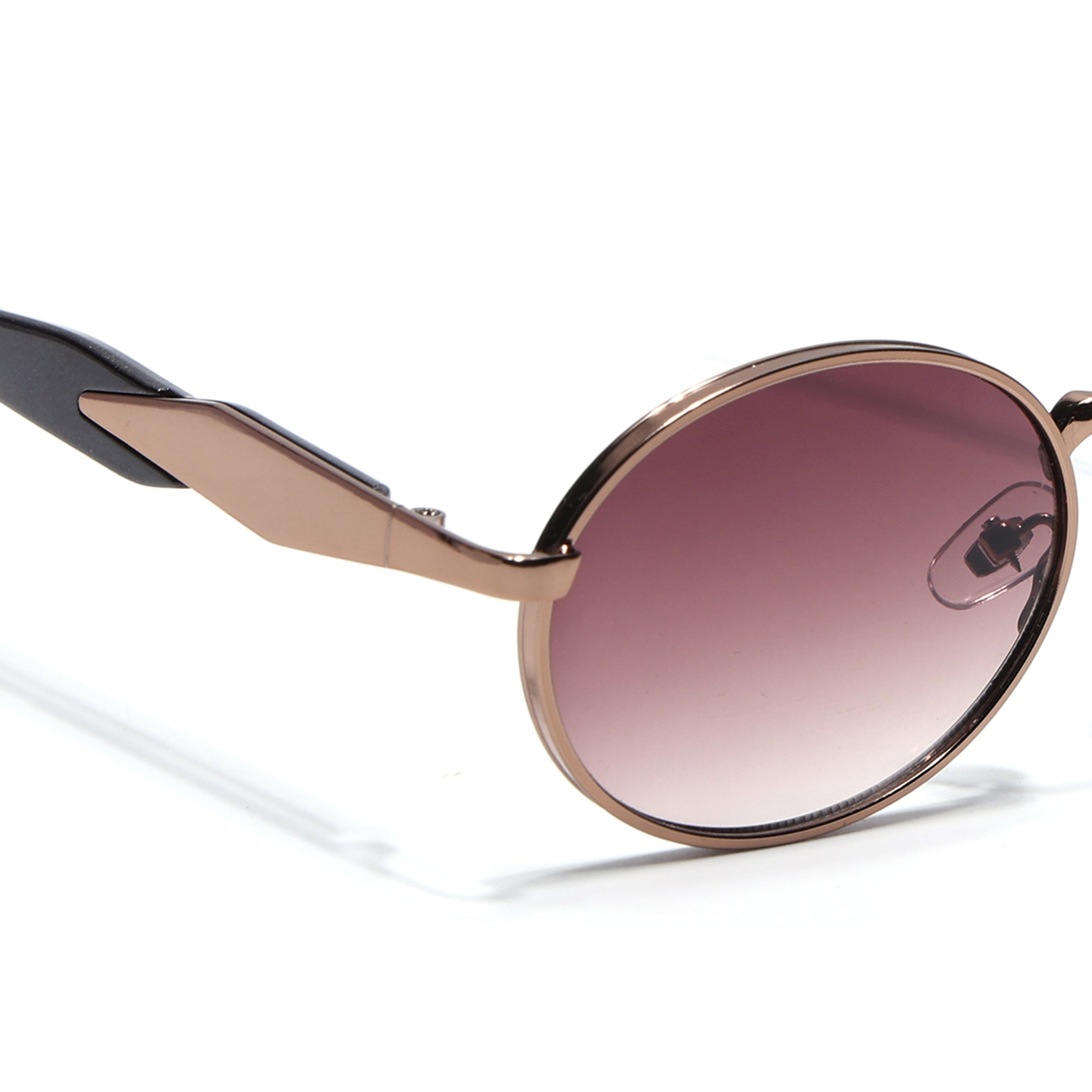 Oval Sunglasses for Men & Women (Brown & Clear Lens | Brown Frame - MG7244)