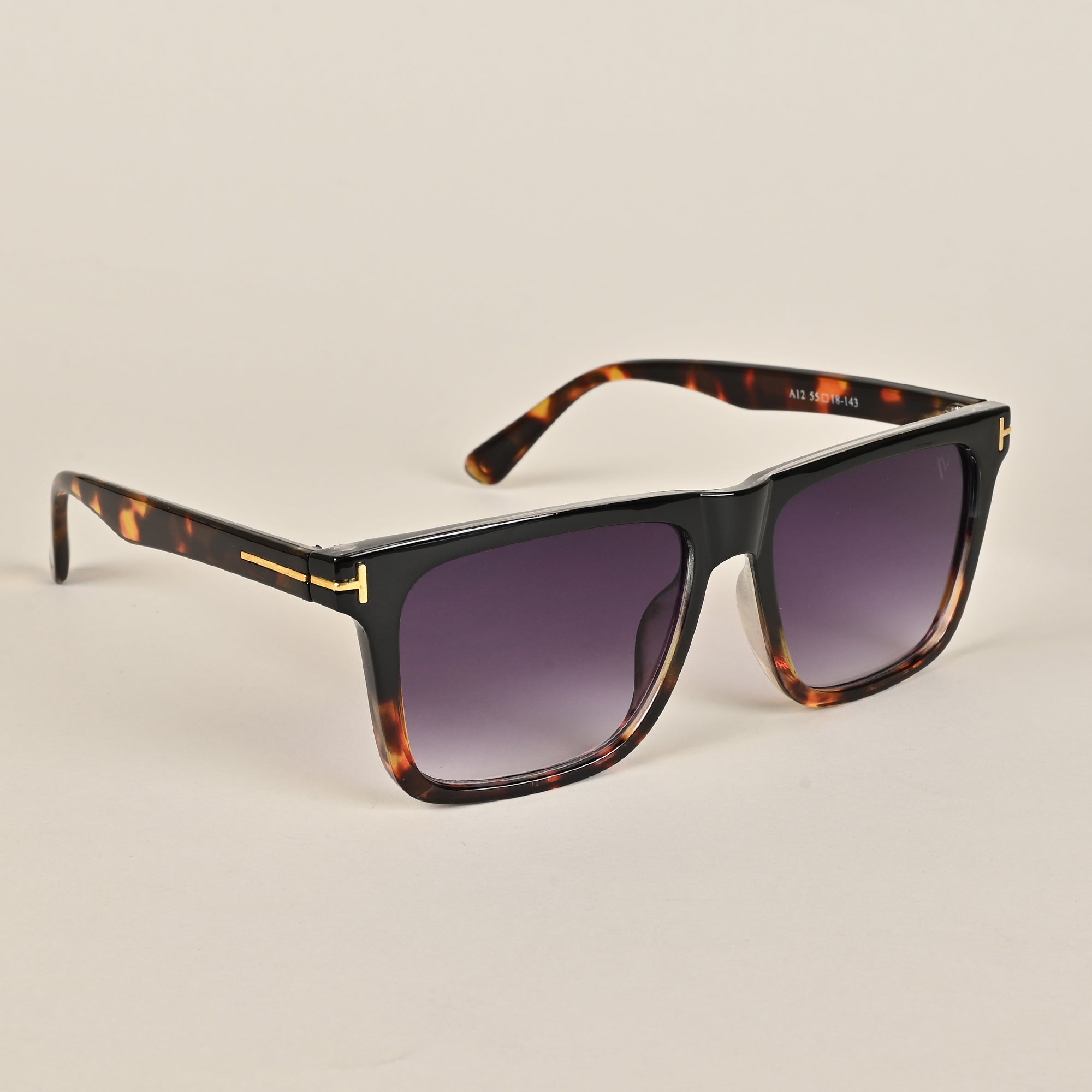 Voyage Black Wayfarer Sunglasses for Men & Women - MG3954