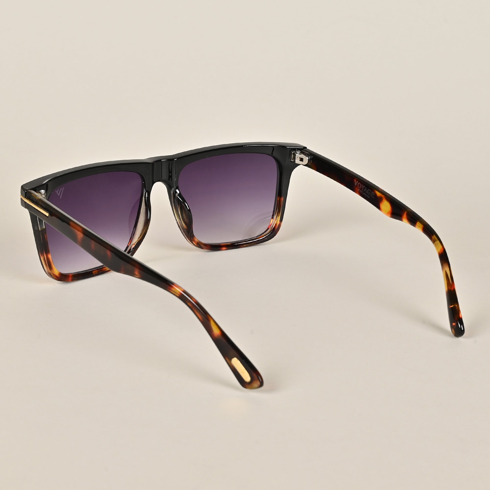 Voyage Black Wayfarer Sunglasses for Men & Women - MG3954