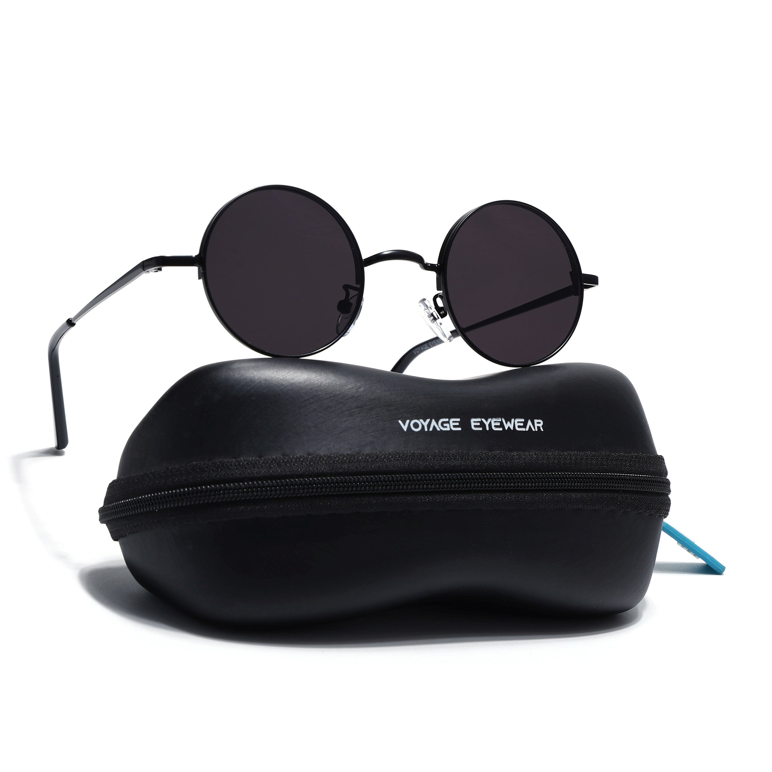 Quasar | Black Round Sunglasses MG3508