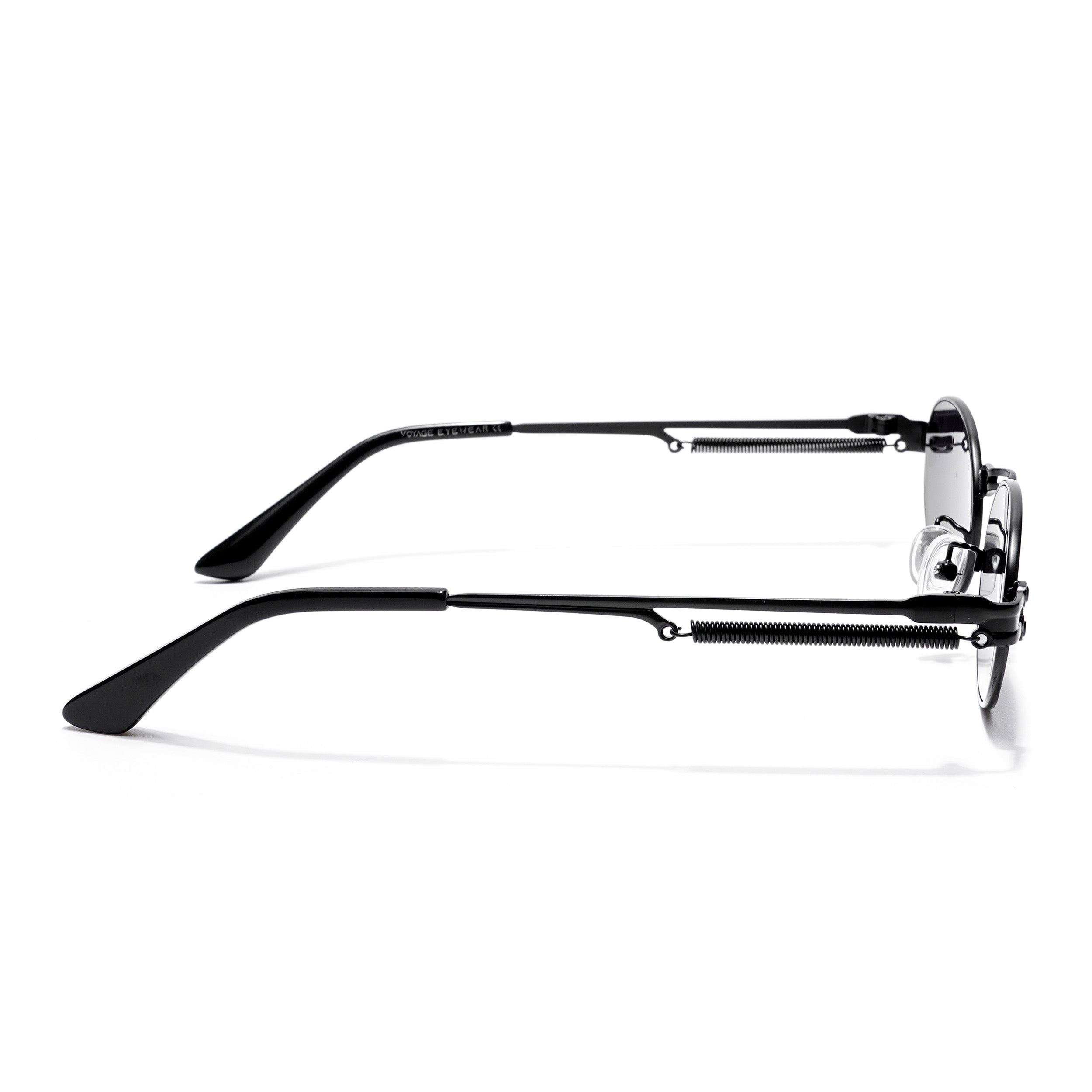 Bob | Black Oval Sunglasses | Black Lens - MG5184