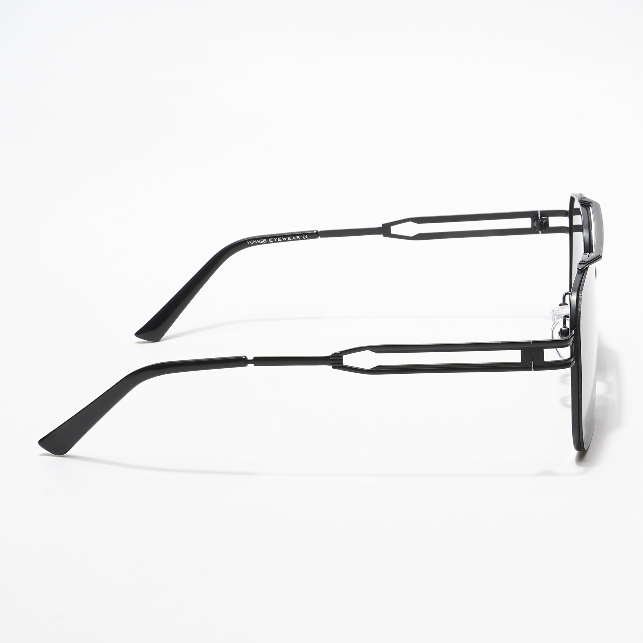 Aviator Sunglasses (Black Lens | Black Frame - MG5198)