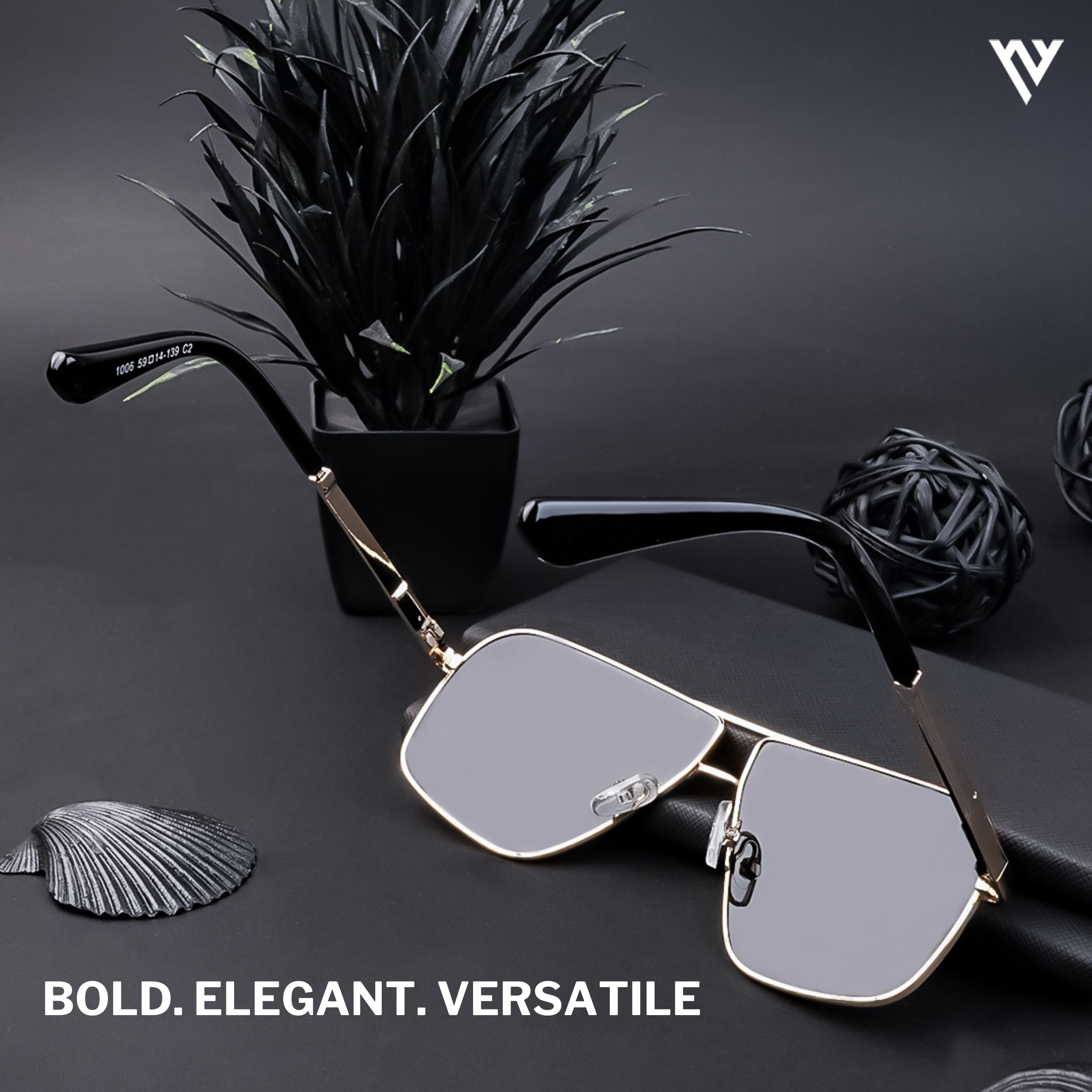 Voyage Exclusive Black Polarized Wayfarer Sunglasses for Men & Women - PMG4202