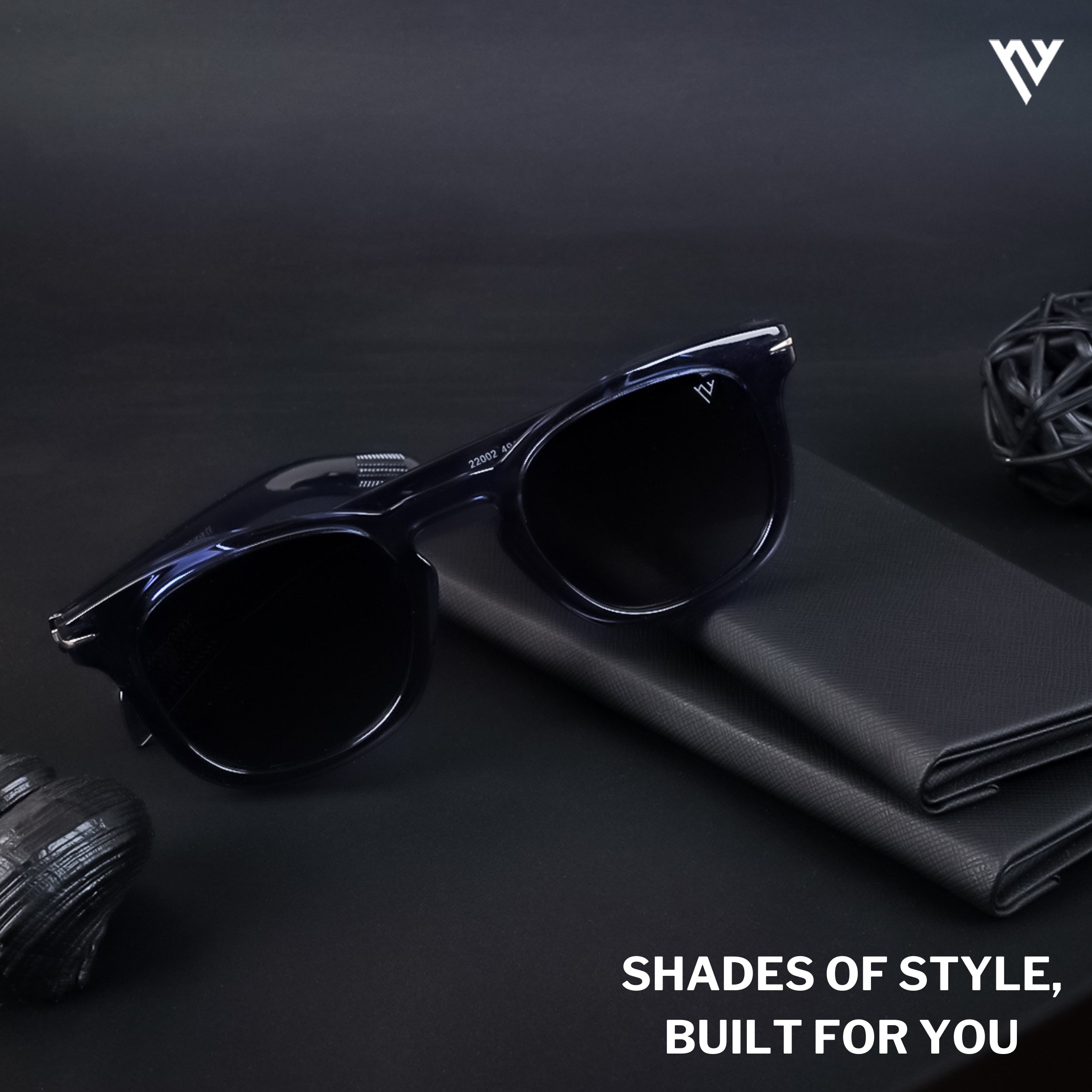 Galactic Glam | Blue Polarized Wayfarer Sunglasses - PMG4190
