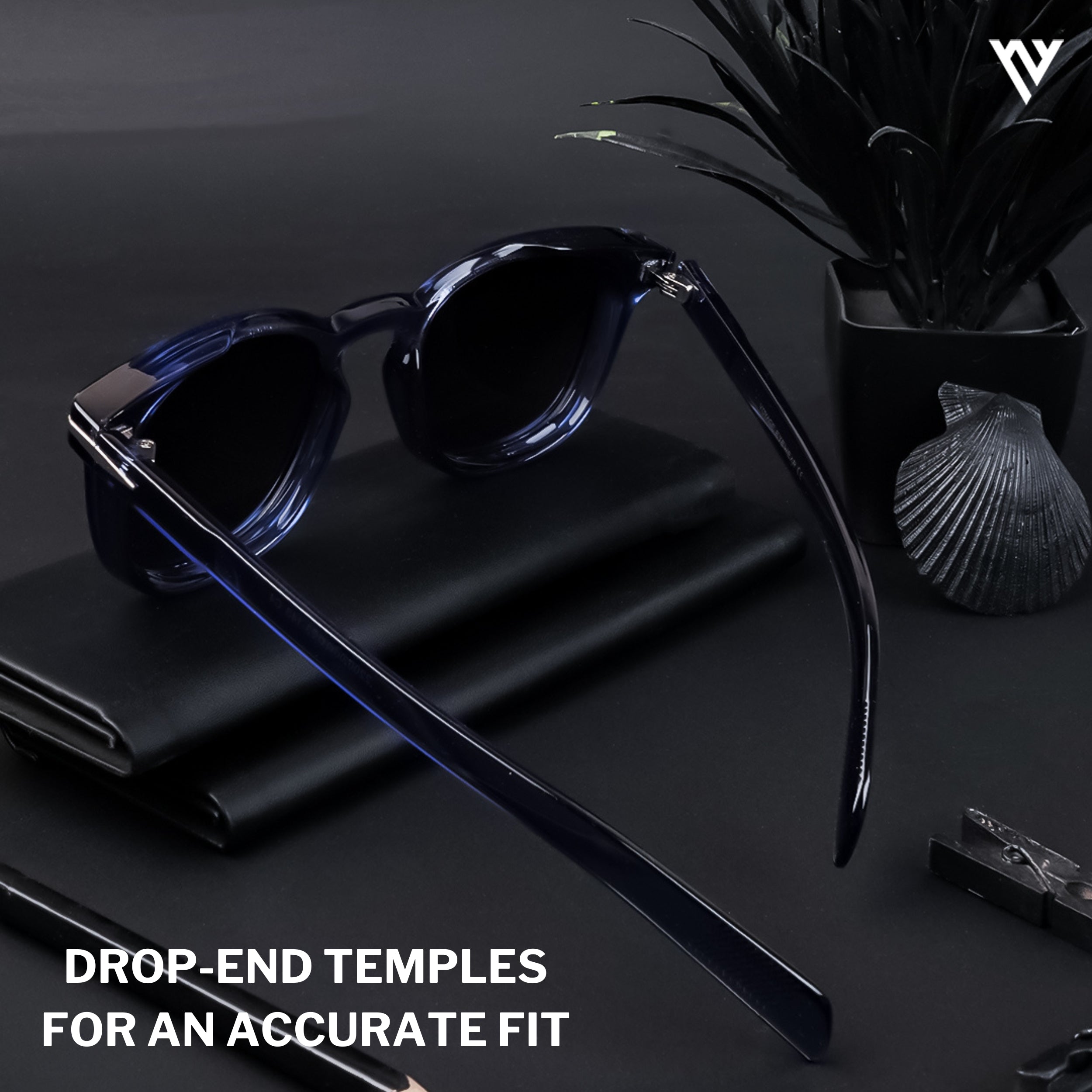 Galactic Glam | Blue Polarized Wayfarer Sunglasses - PMG4190