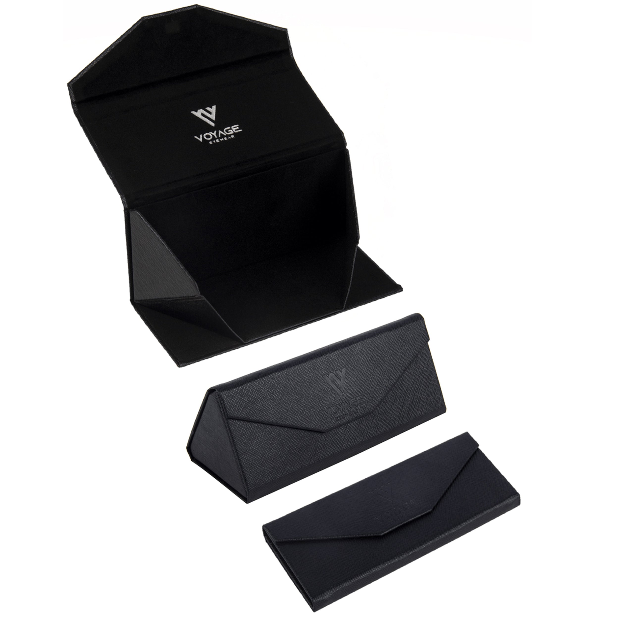 Voyage Select Wayfarer Sunglasses (Grey & Clear Lens | Shine Black Frame - SLPMG6209)