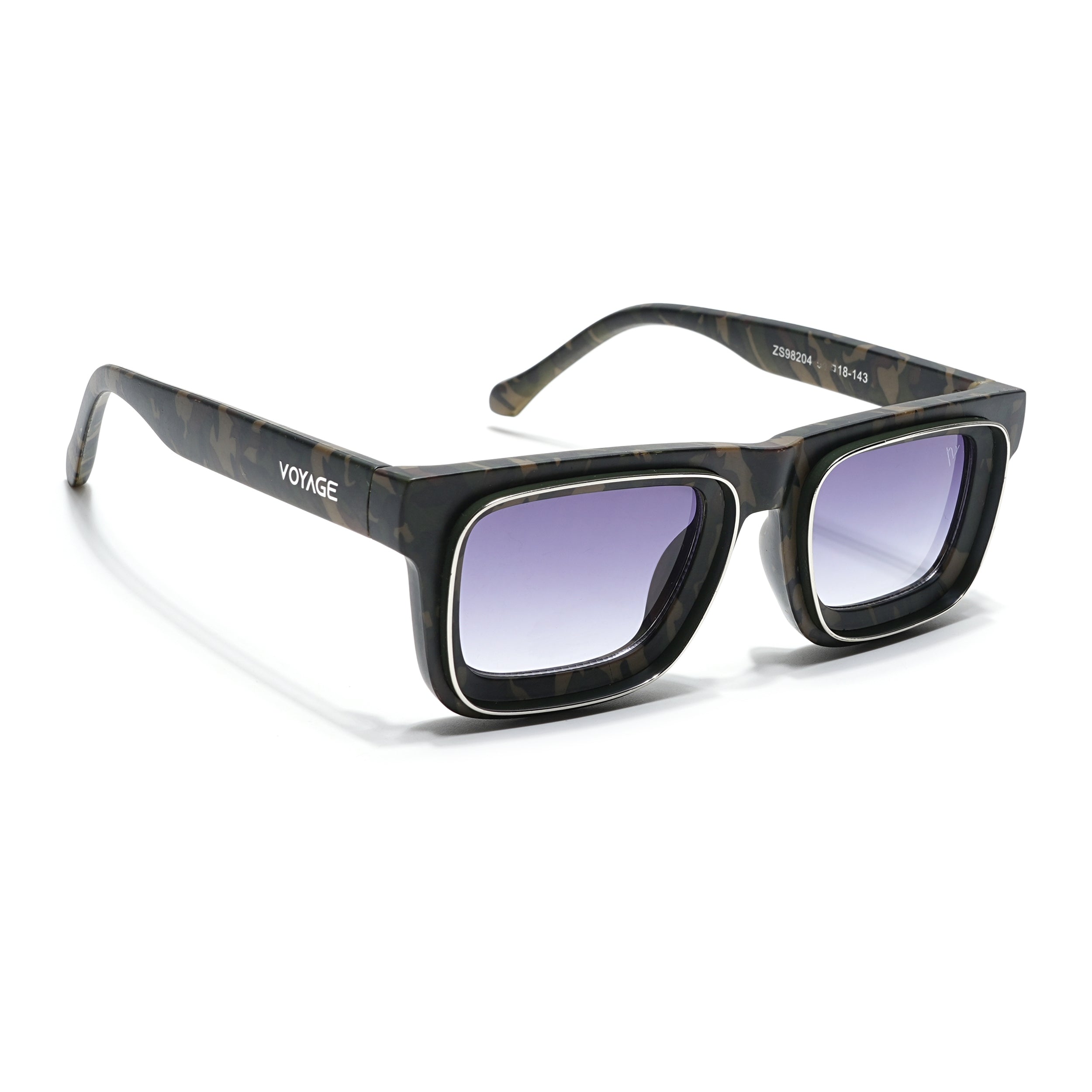 Smuggler | Military & Silver Unisex Sunglasses | Grey & Clear Lens - MG6424
