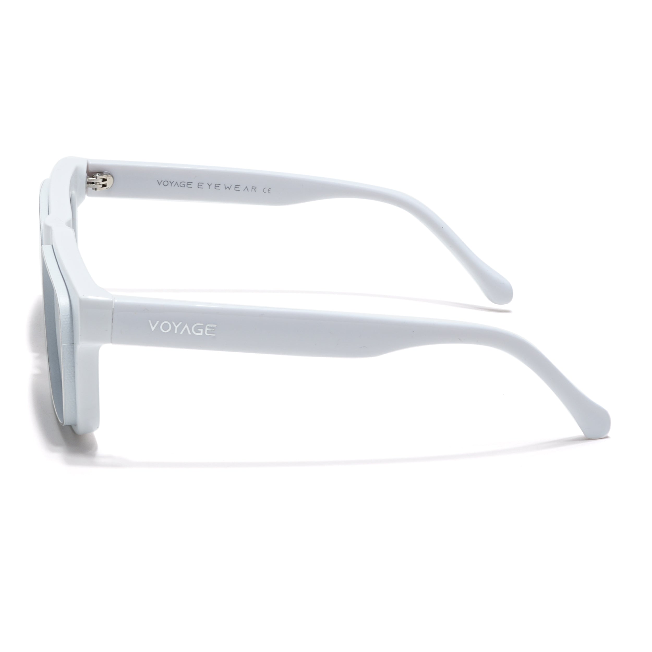 Smuggler | White & Silver Unisex Sunglasses | Black Lens - MG6425