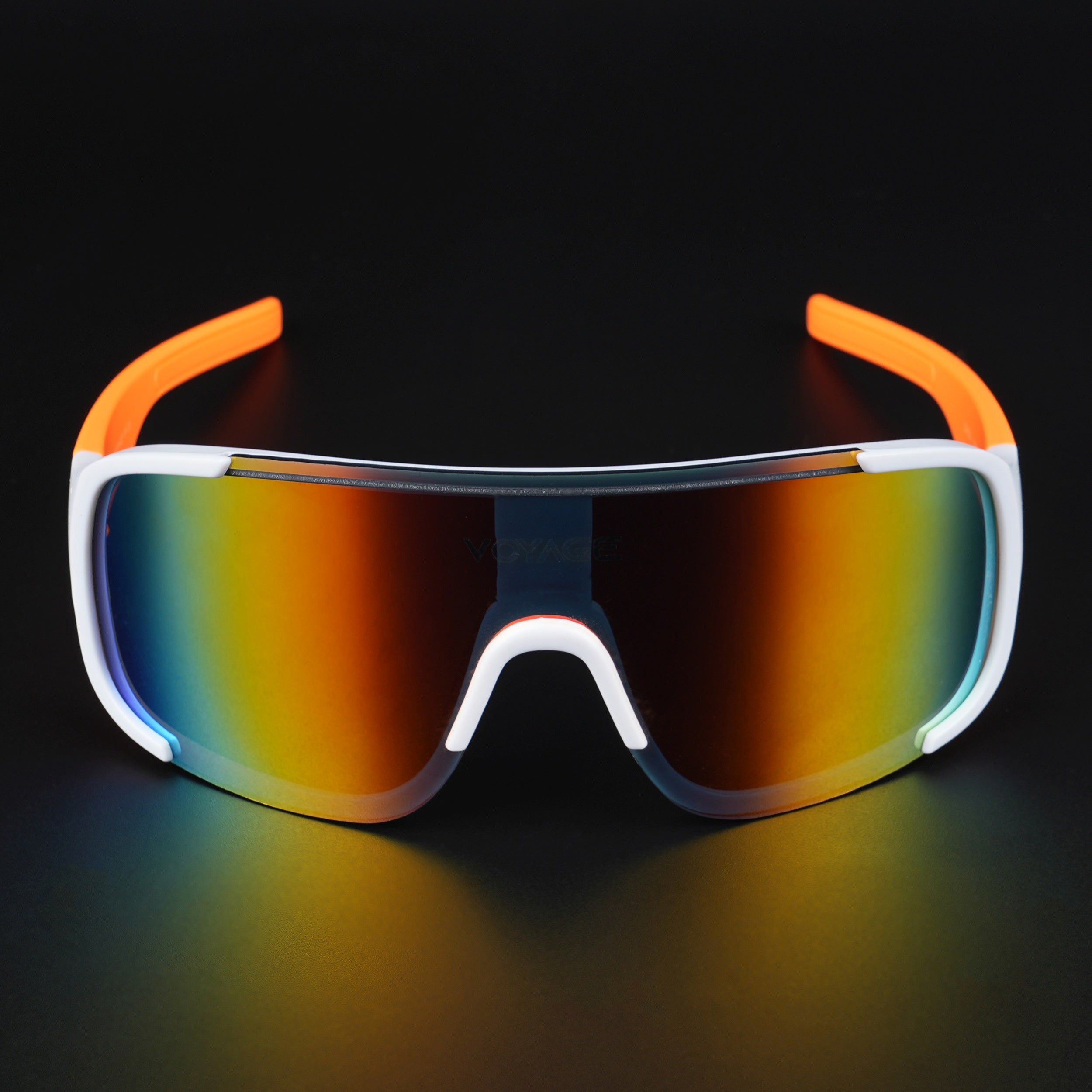 Drift Sunglasses (Multicolor Lens | White Frame - MG5521)