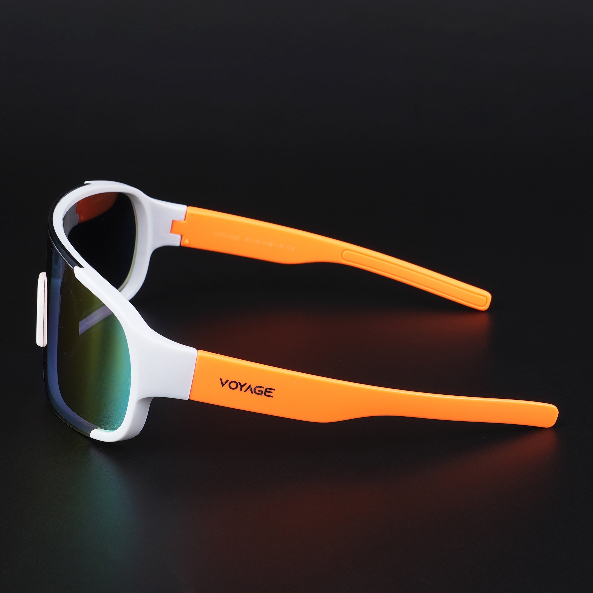 Drift Sunglasses (Multicolor Lens | White Frame - MG5521)