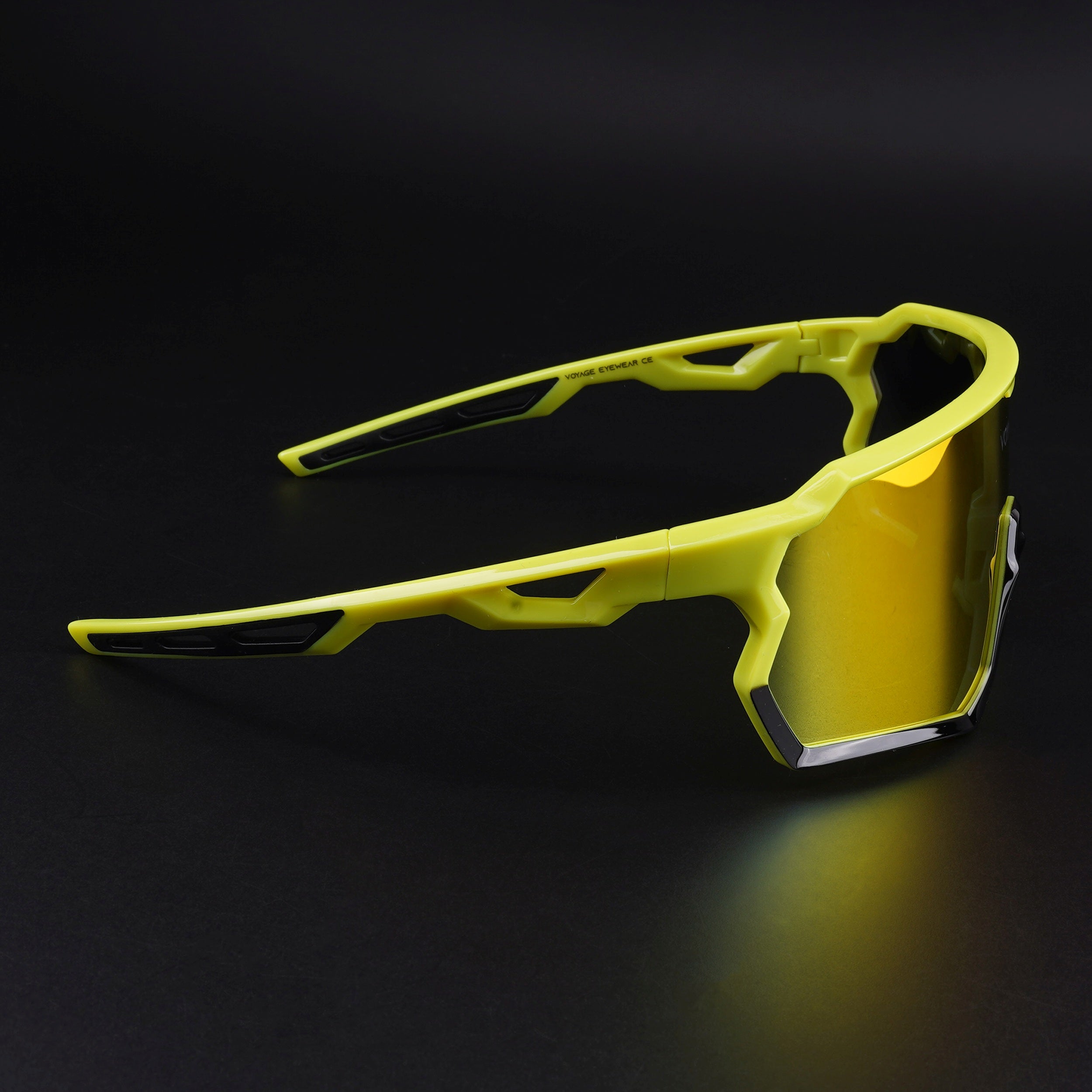 Voyage Select Drift Sunglasses (Multicolor Lens | Yellow & Black Frame - SLMG6336)