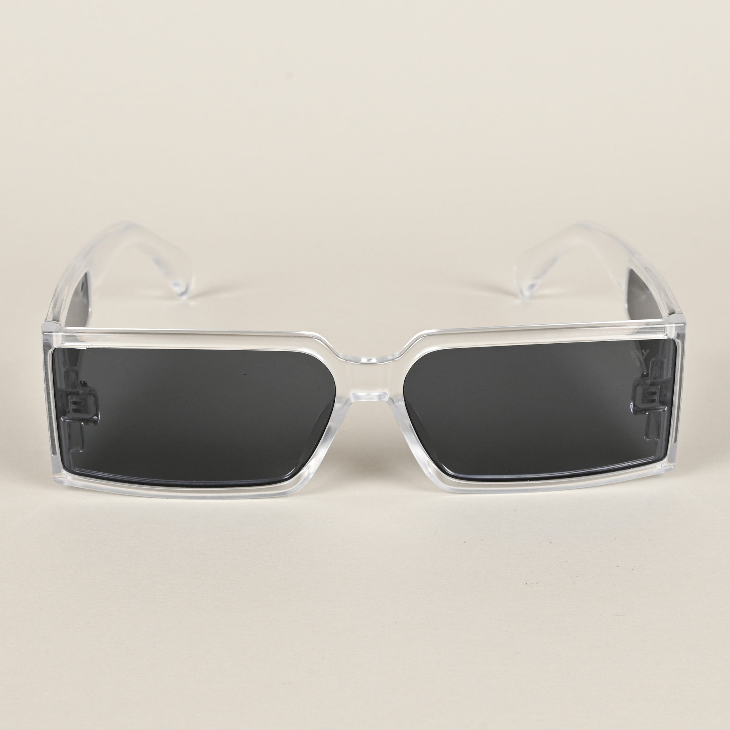 Voyage Black Rectangle Sunglasses for Men & Women (LH070MG4510)