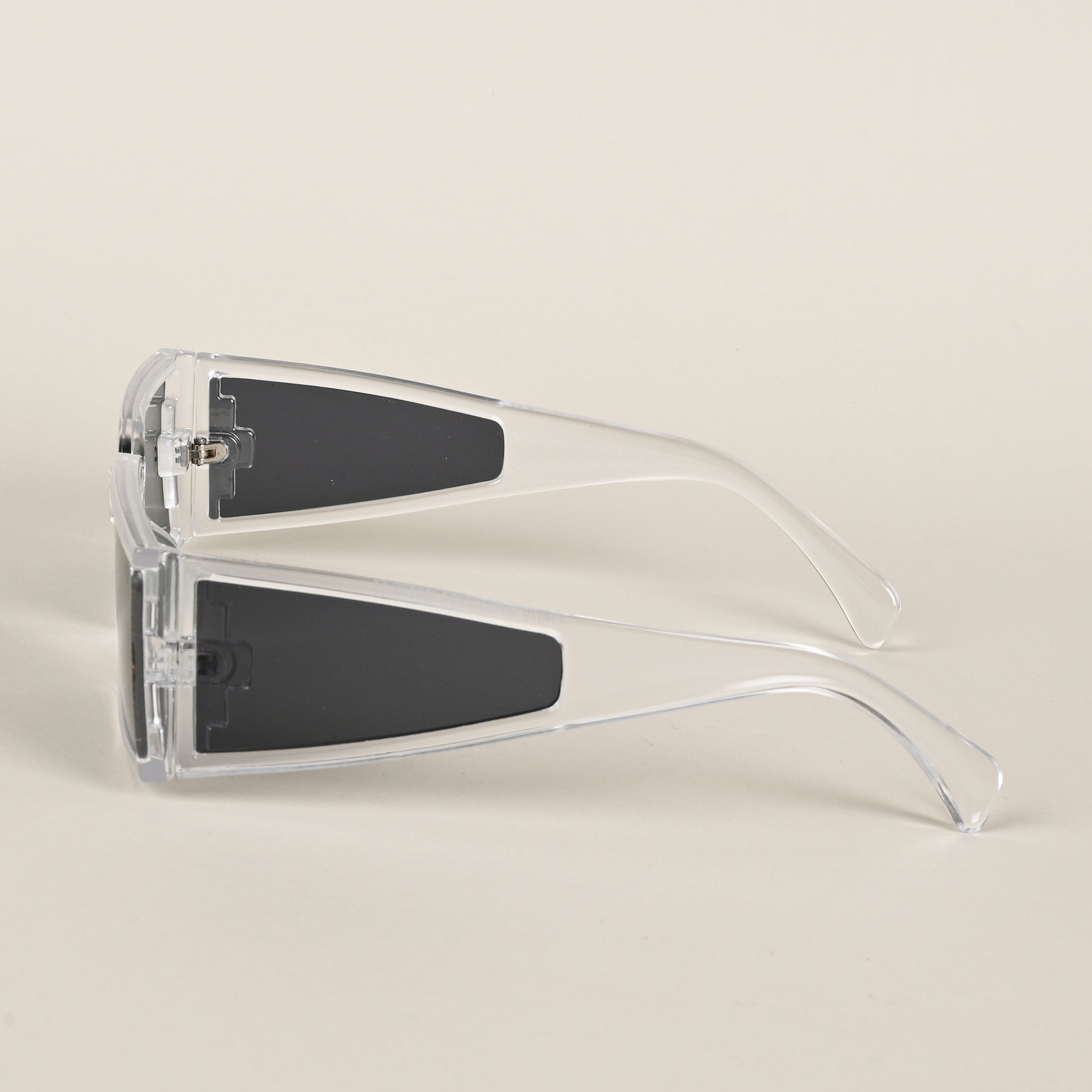 Voyage Black Rectangle Sunglasses for Men & Women (LH070MG4510)