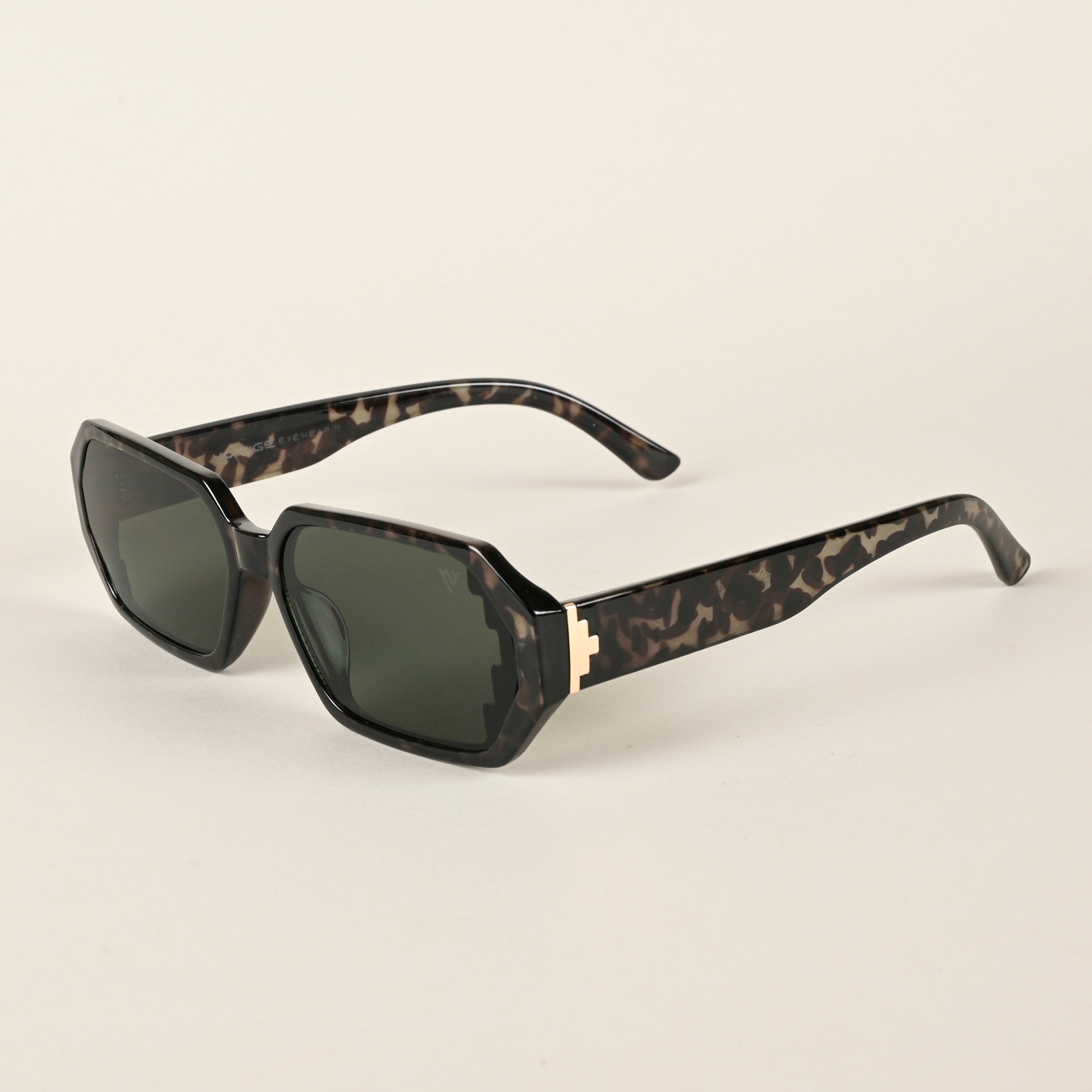 Voyage Green Rectangle Sunglasses for Men & Women (LH069MG4507)