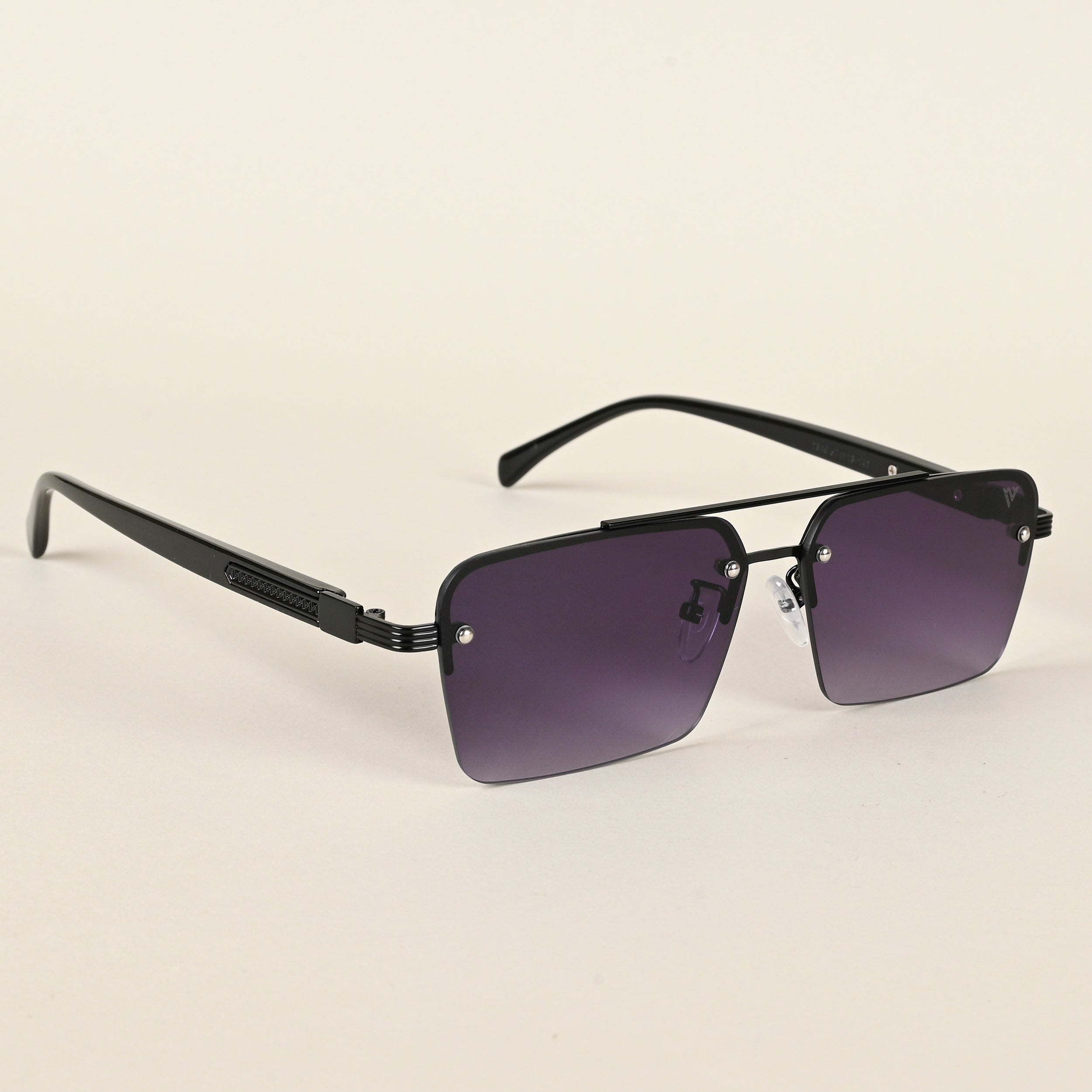Voyage Purple Rectangle Sunglasses for Men & Women (2349MG4501)