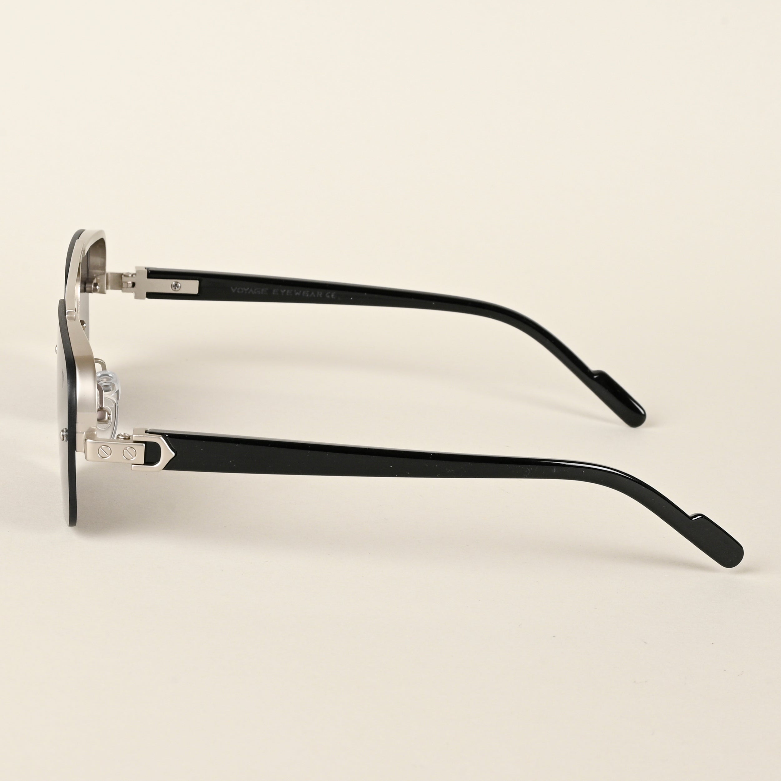 Voyage Black Rectangle Sunglasses for Men & Women (2317MG4502)