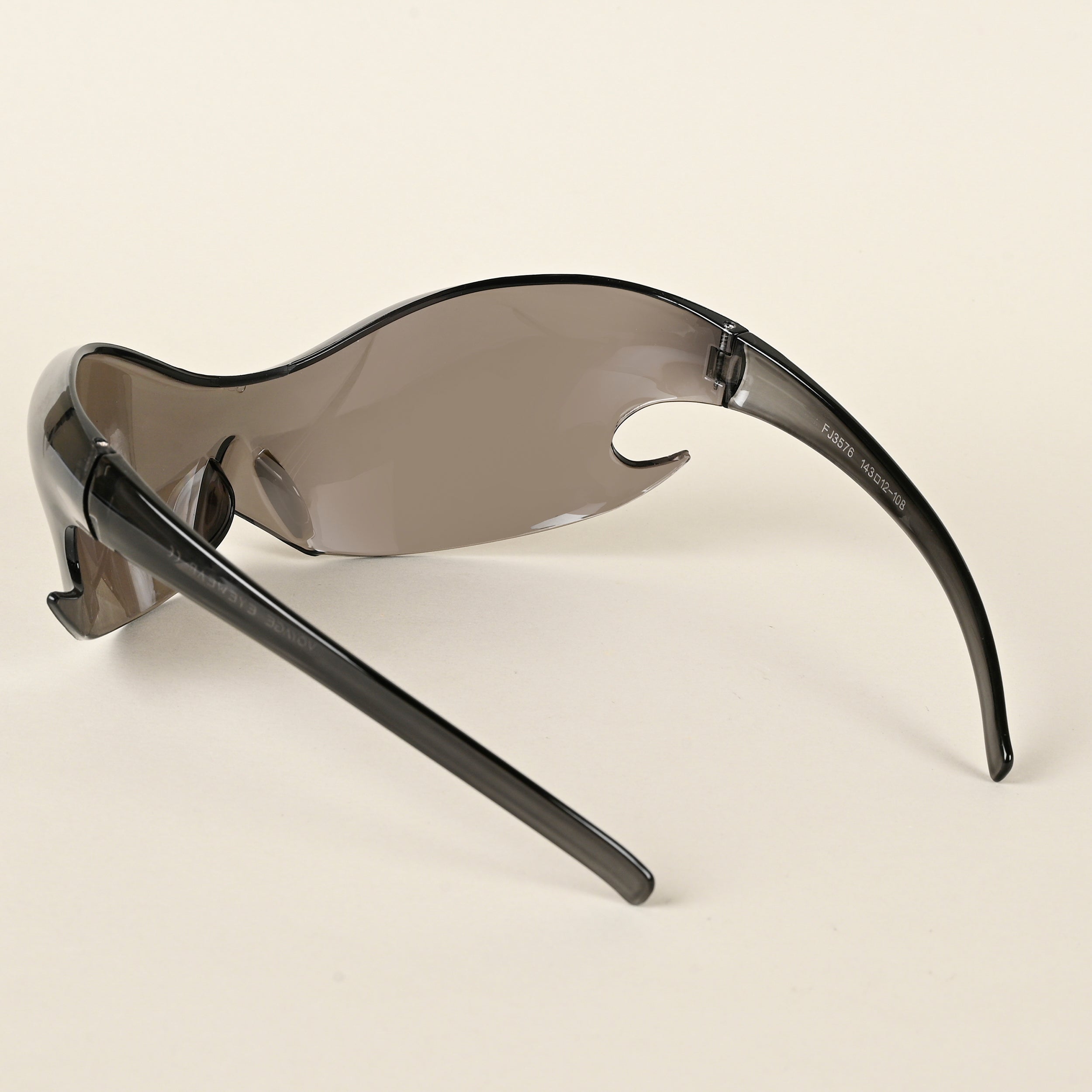 Voyage Grey Wrap Around Sunglasses for Men & Women - MG4525