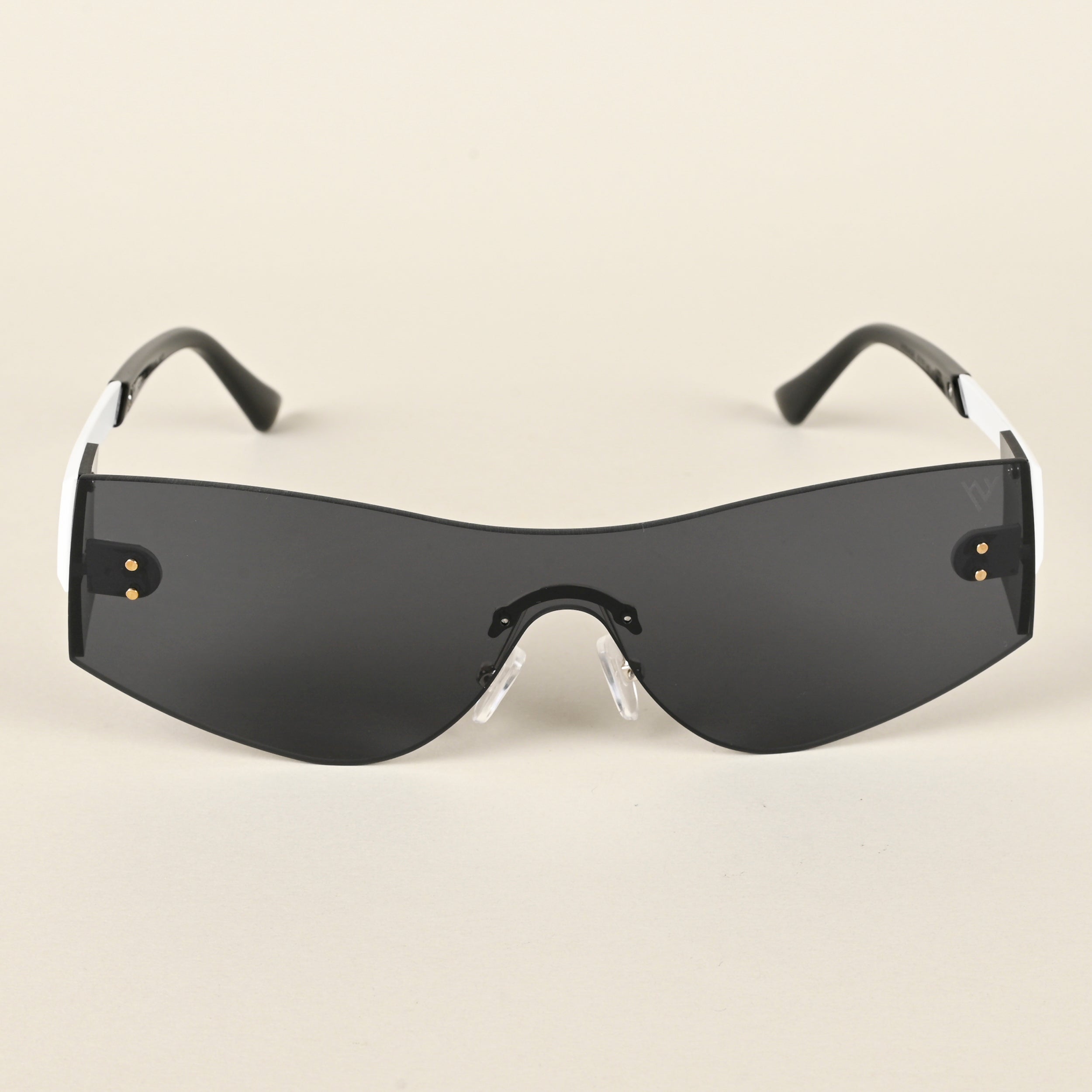 Voyage Black Wrap Around Sunglasses for Men & Women - MG4523