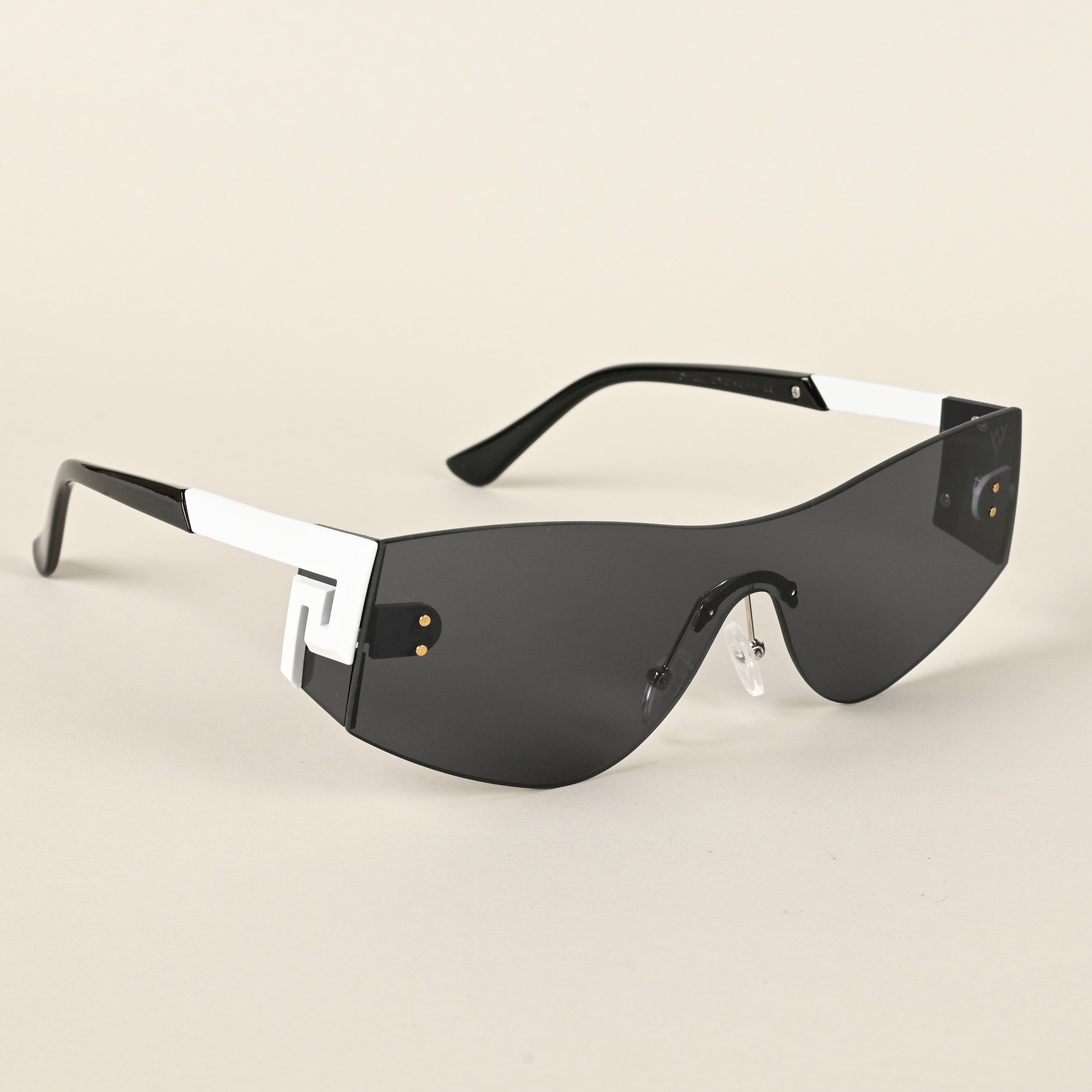 Voyage Black Wrap Around Sunglasses for Men & Women - MG4523
