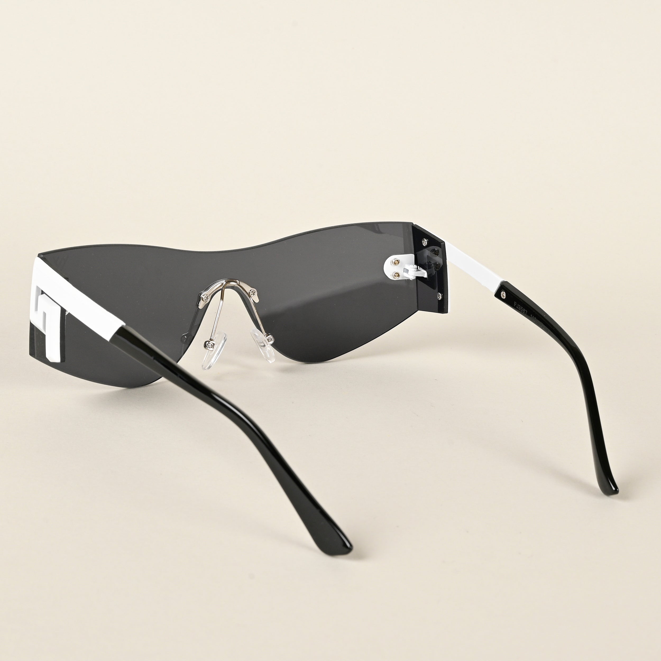 Voyage Black Wrap Around Sunglasses for Men & Women - MG4523