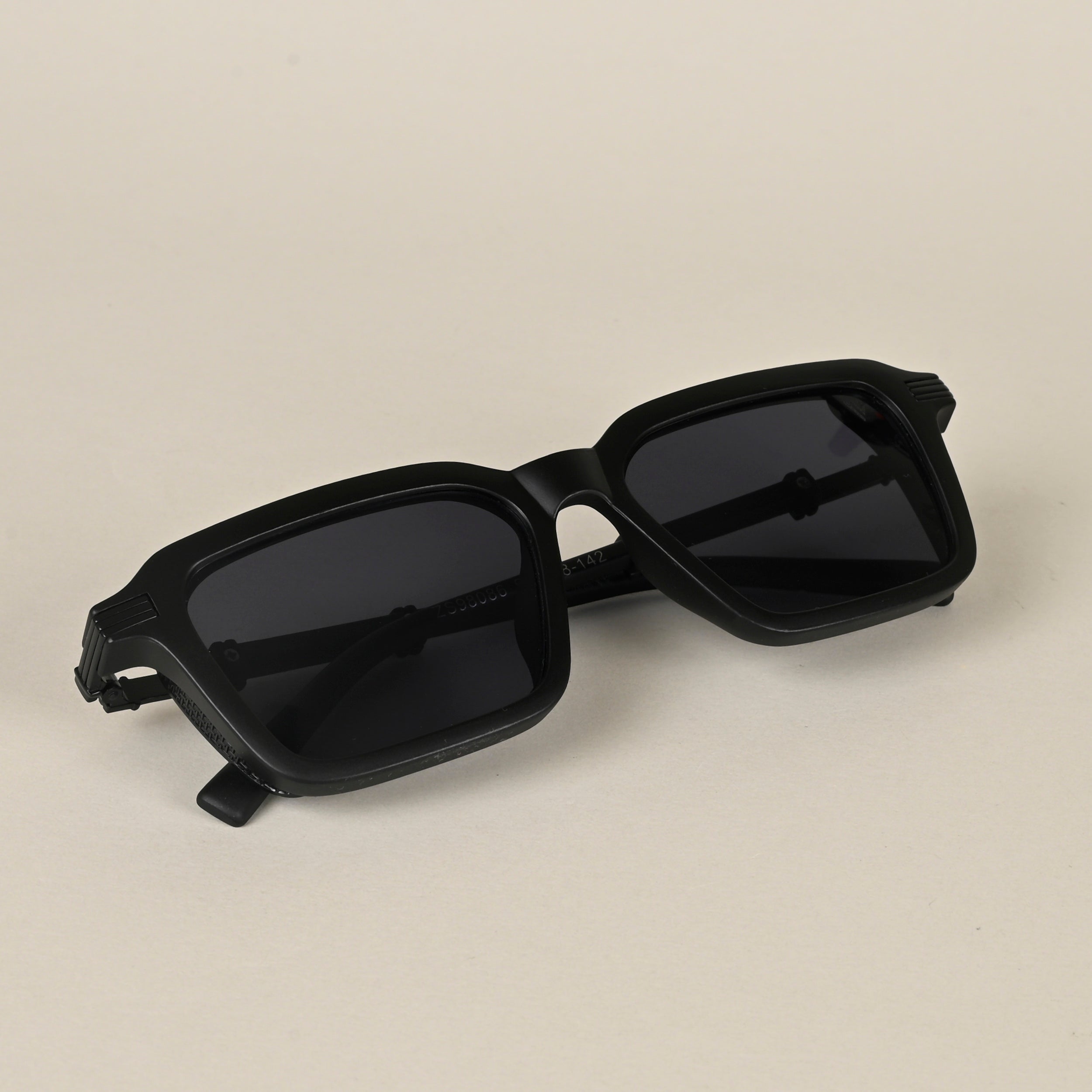 Voyage Black Wayfarer Sunglasses for Men & Women (98086MG4566)