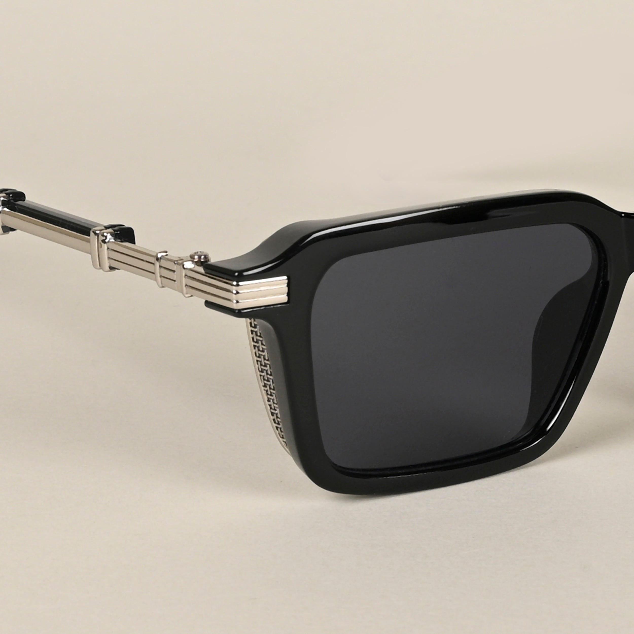 Voyage Black Wayfarer Sunglasses for Men & Women (98086MG4568)