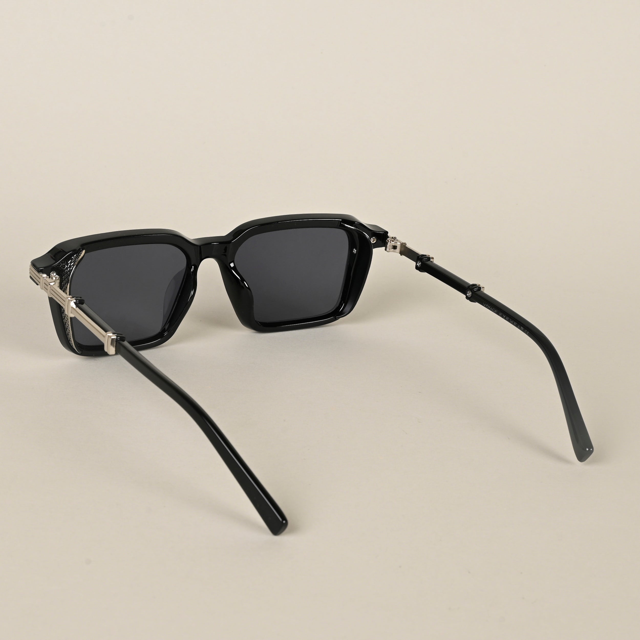 Voyage Black Wayfarer Sunglasses for Men & Women (98086MG4568)