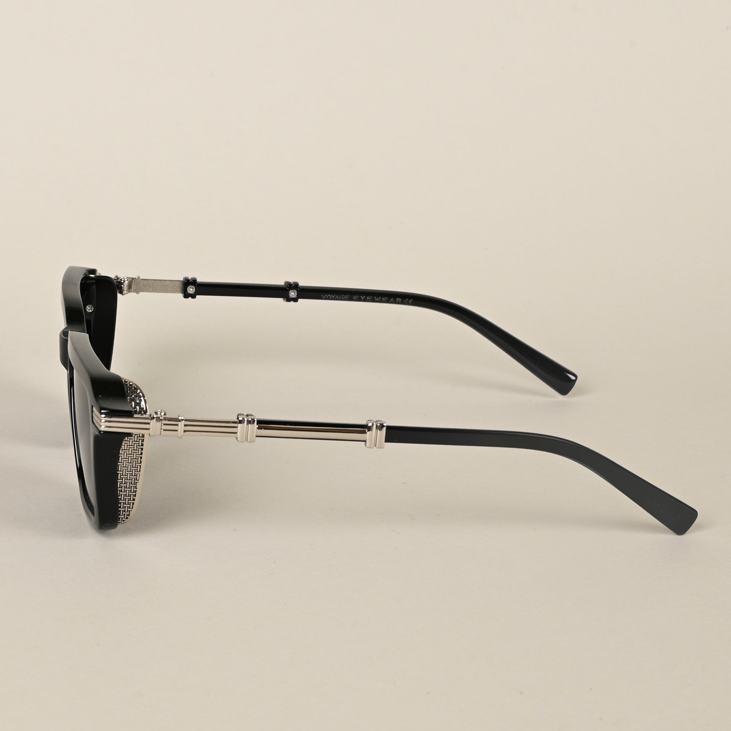 Voyage Black Wayfarer Sunglasses for Men & Women (98086MG4568)