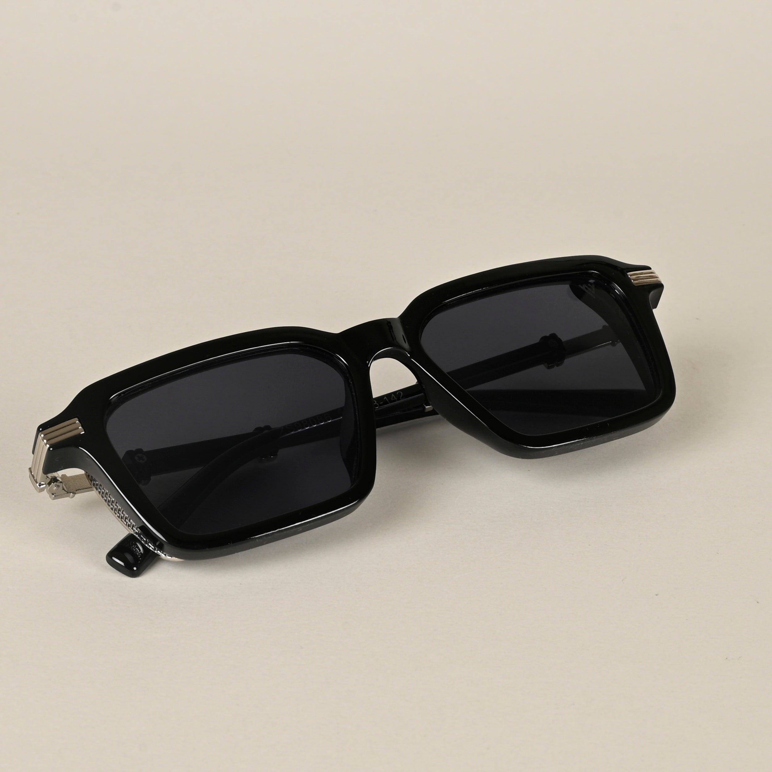 Voyage Black Wayfarer Sunglasses for Men & Women (98086MG4568)