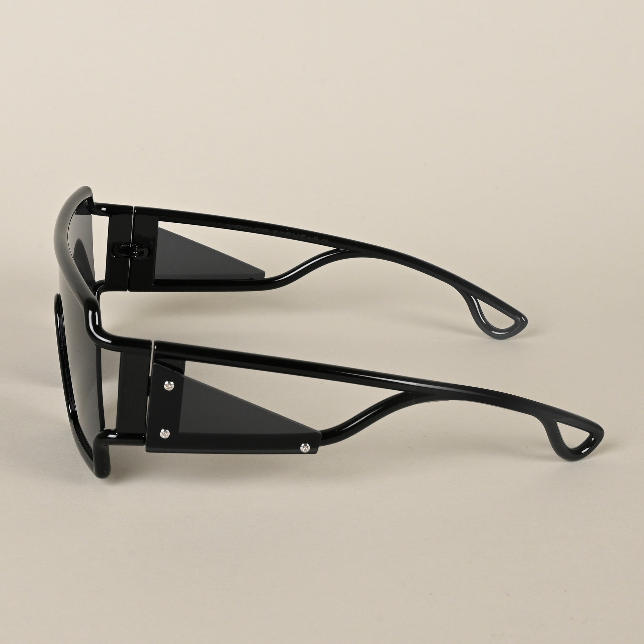 Voyage Black Wayfarer Sunglasses for Men & Women - MG4564