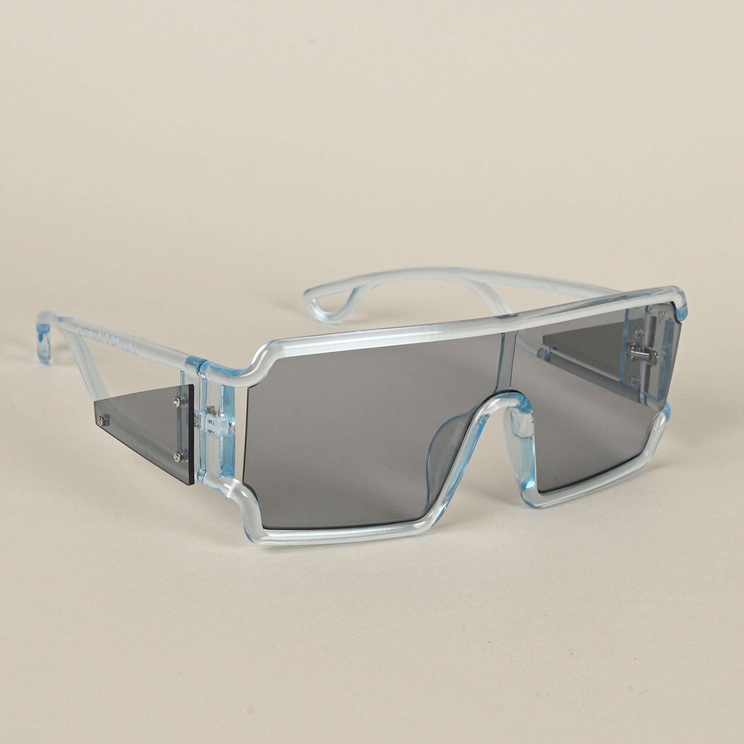 Voyage Transparent Blue Wayfarer Sunglasses for Men & Women - MG4562