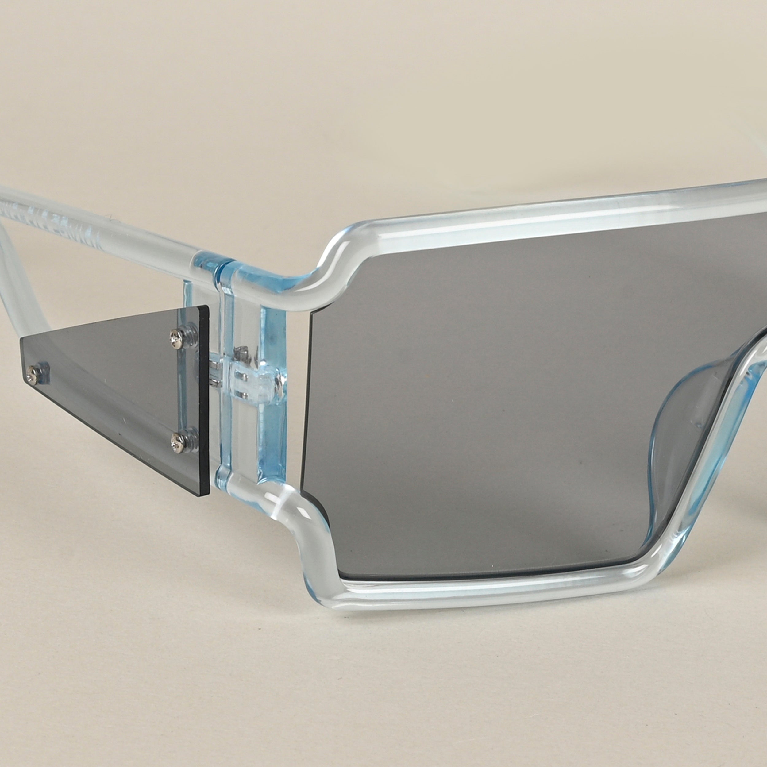 Voyage Transparent Blue Wayfarer Sunglasses for Men & Women - MG4562