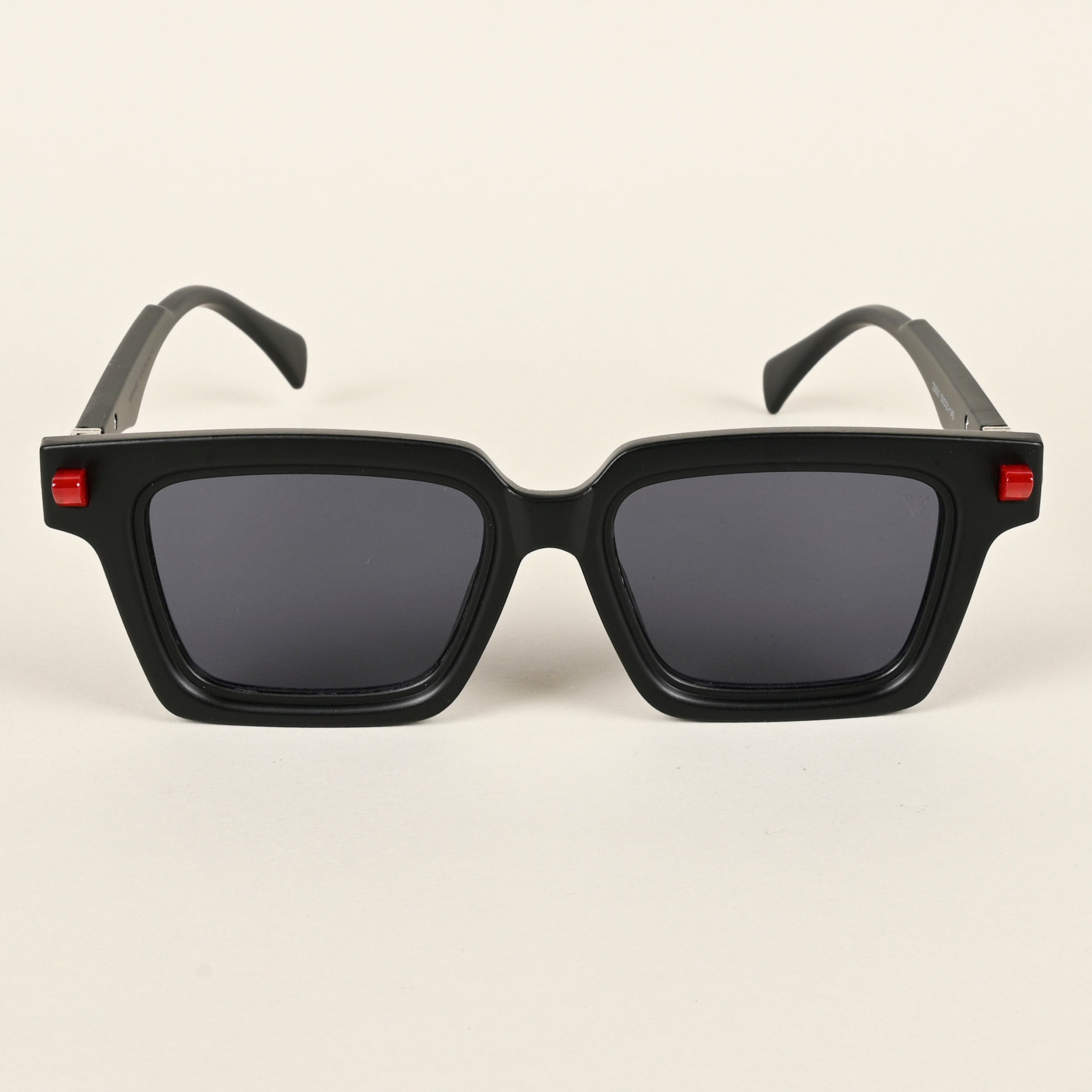 Voyage Matt Black Square Sunglasses for Men & Women - MG4876