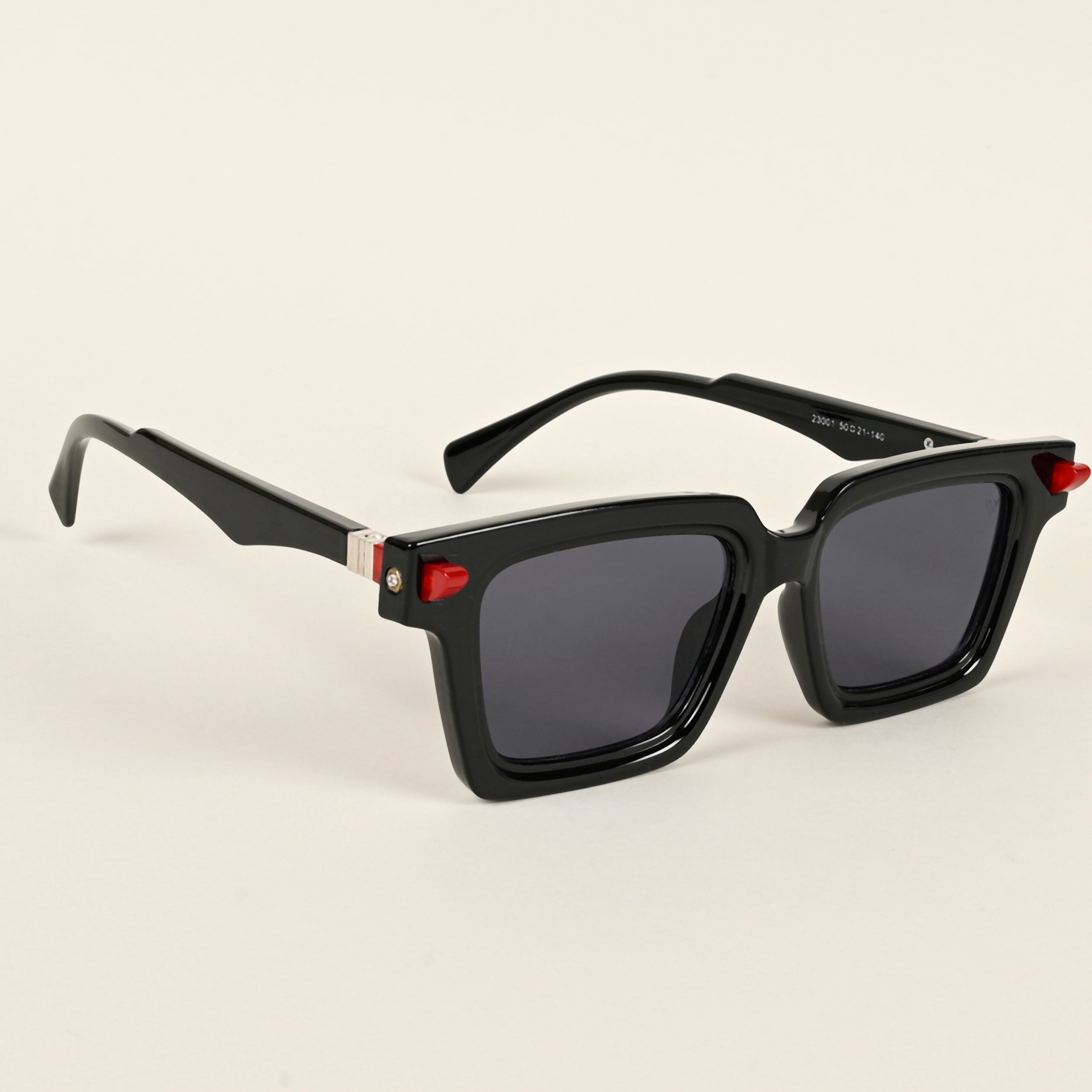 Voyage Shine Black Square Sunglasses for Men & Women - MG4875