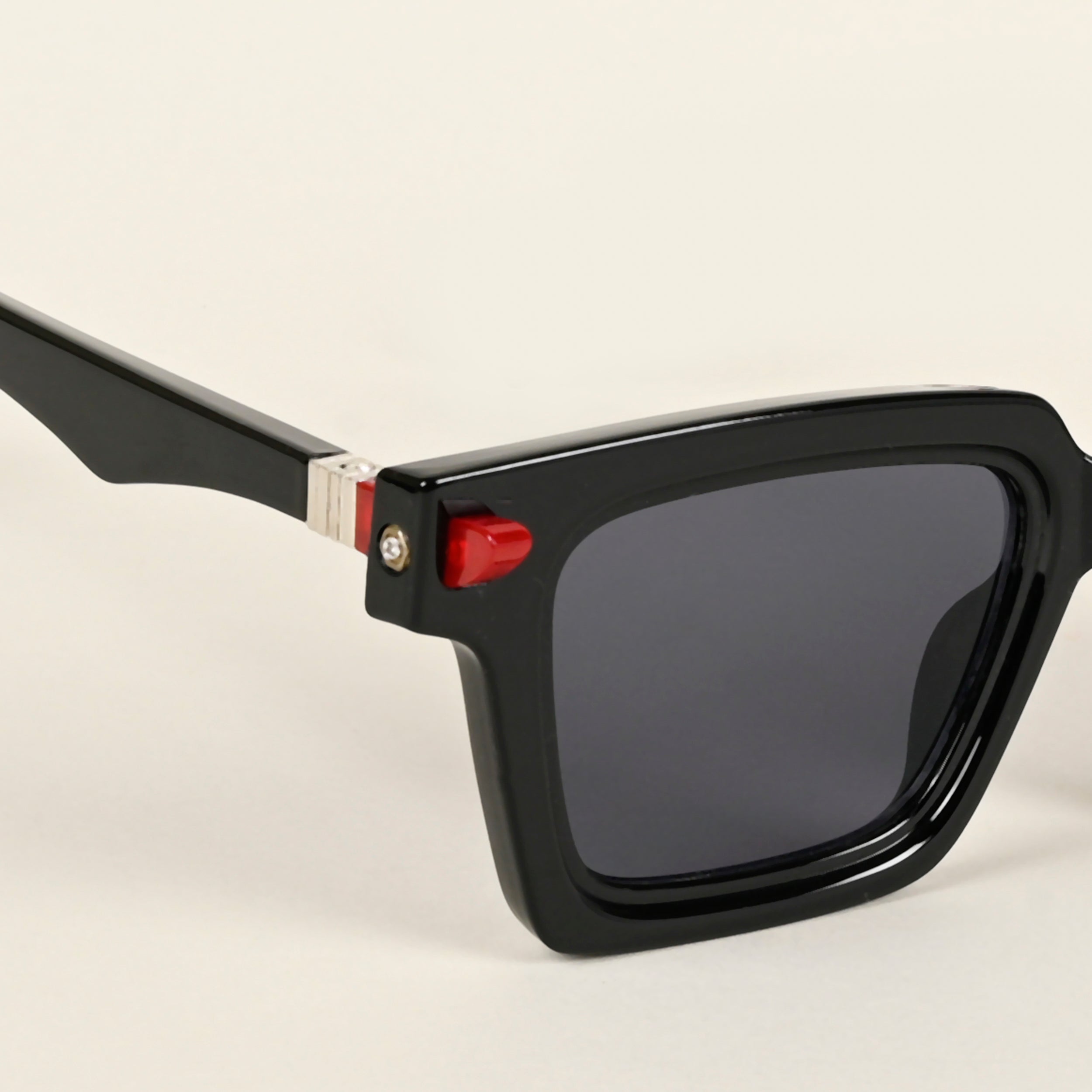 Voyage Shine Black Square Sunglasses for Men & Women - MG4875
