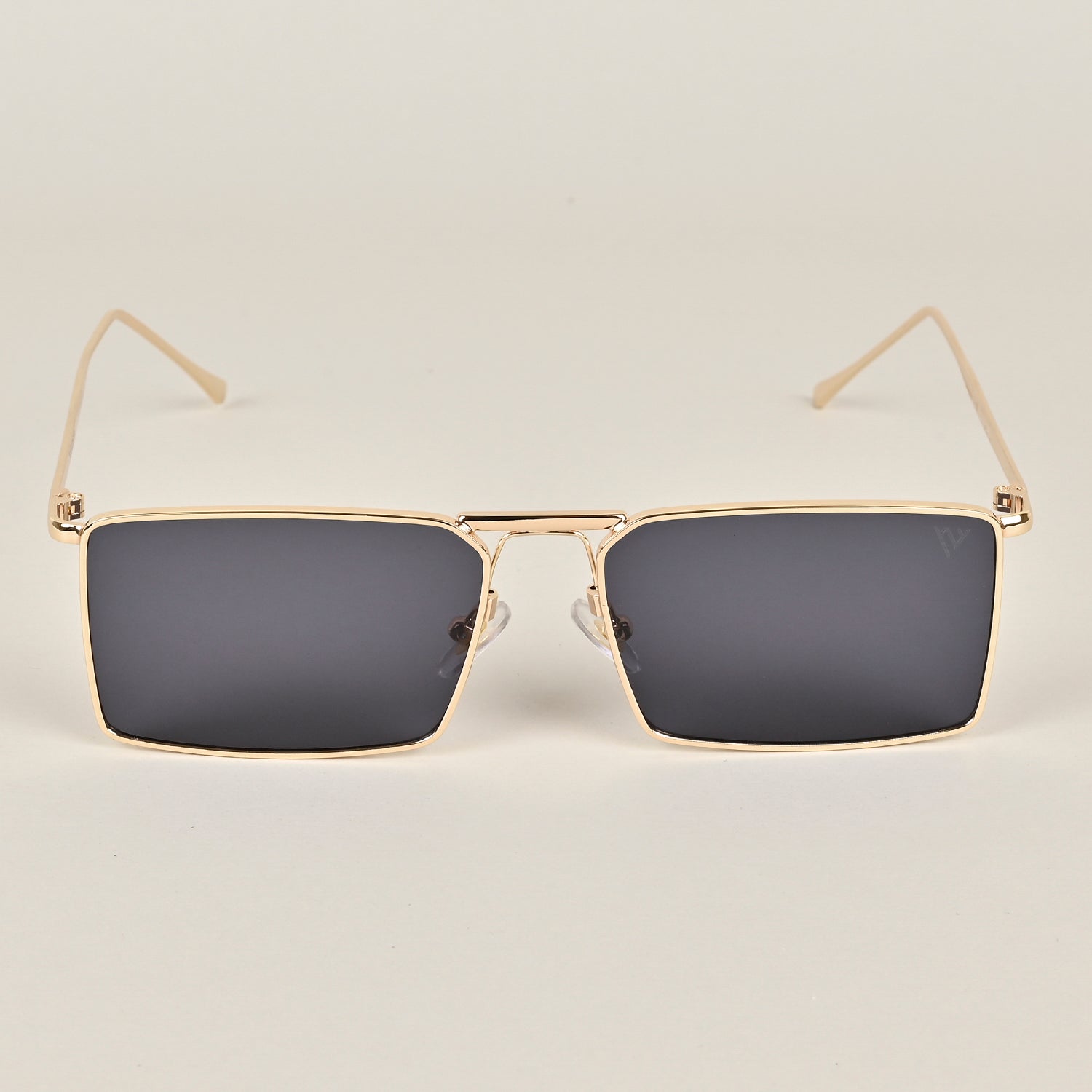 Voyage Black Gold Rectangular Sunglasses MG3572