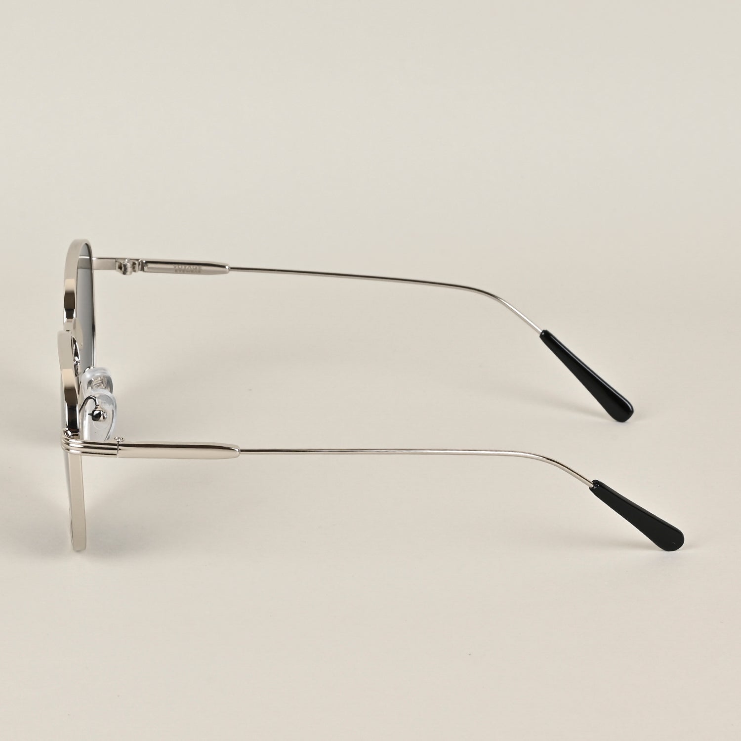 Voyage Round Black Silver Sunglasses MG2977