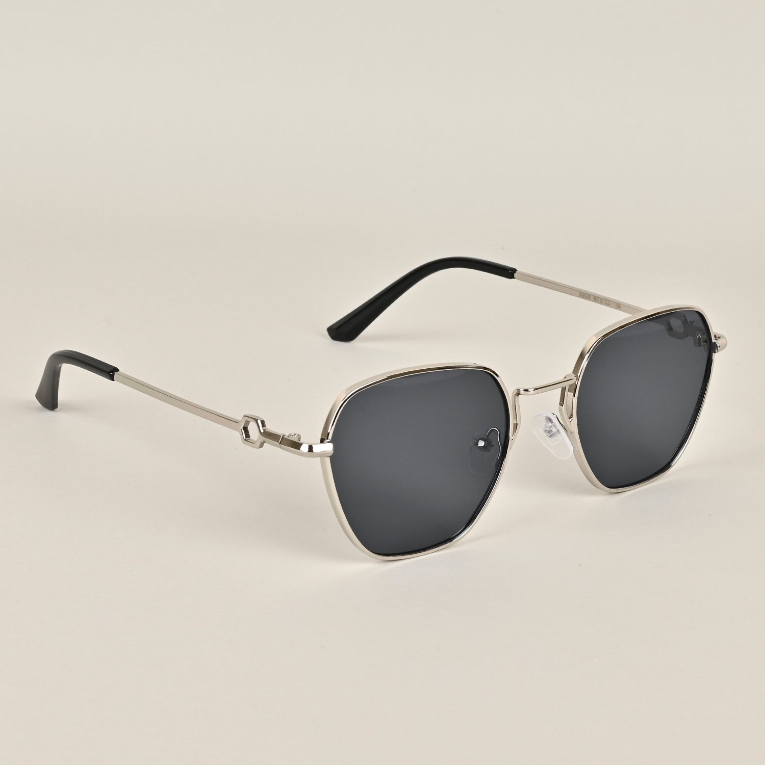 Voyage Silver-Black Retro Square Sunglasses MG2778