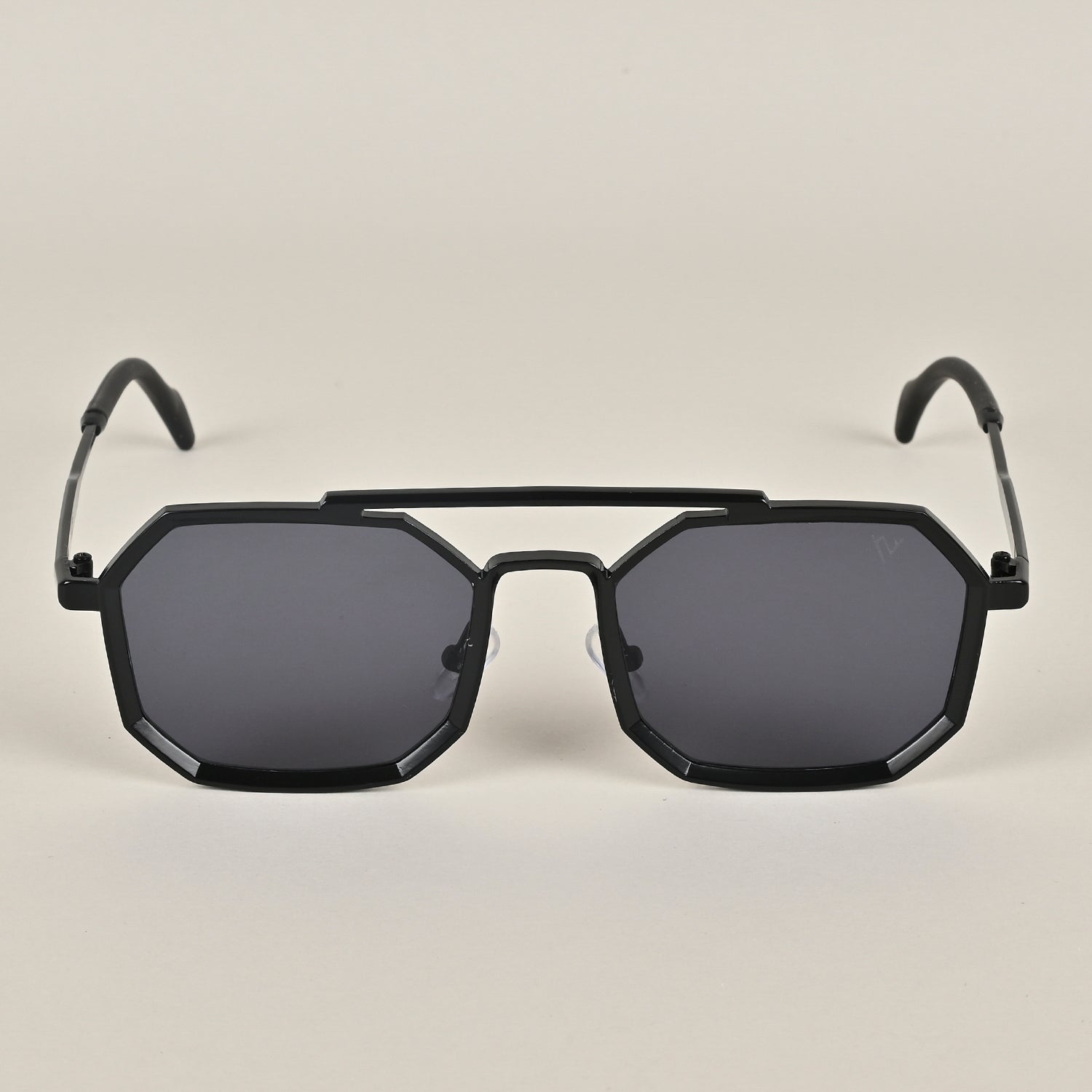 Voyage Retro Square Black Sunglasses MG3620