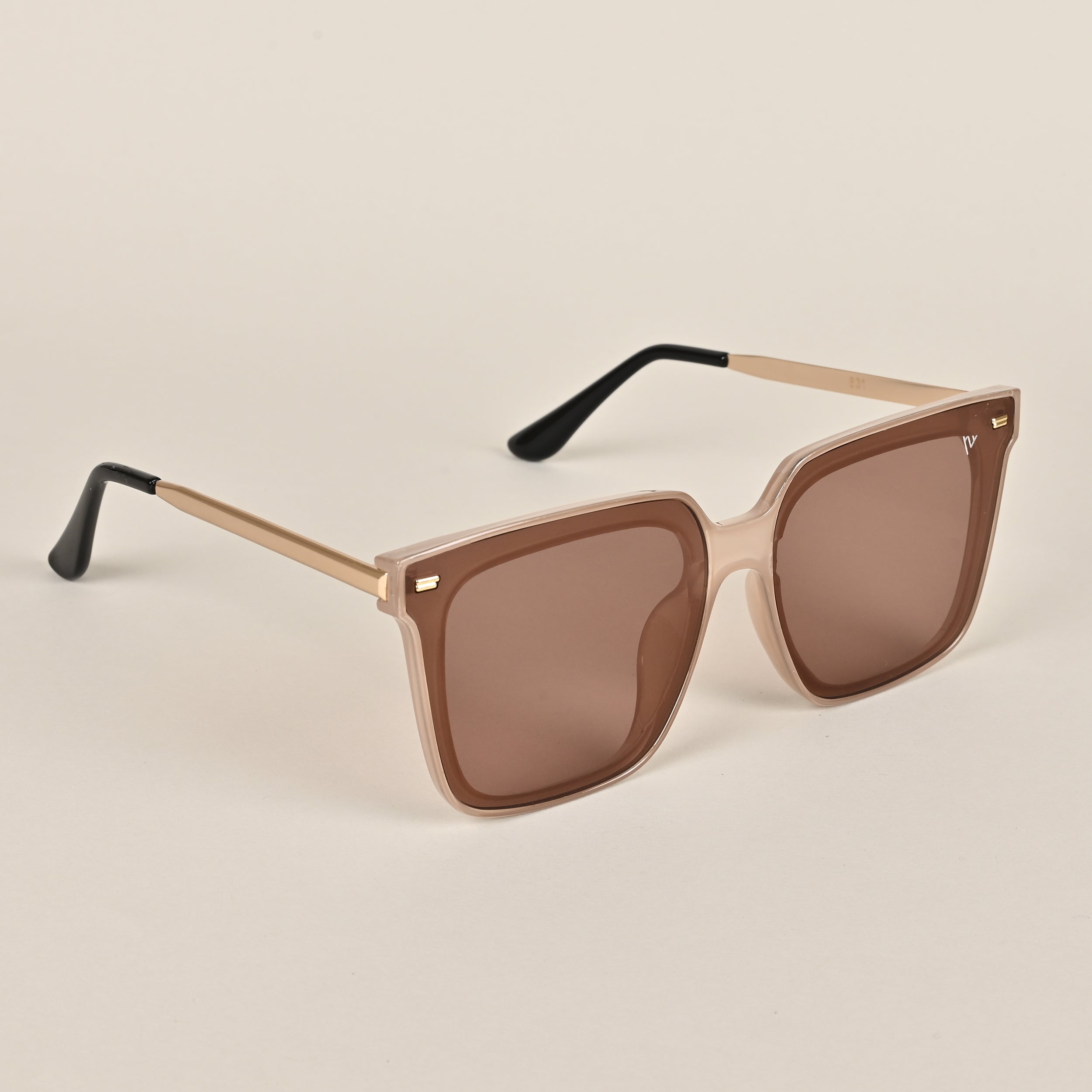 Voyage Brown Designed Wayfarer Sunglasses - MG3882