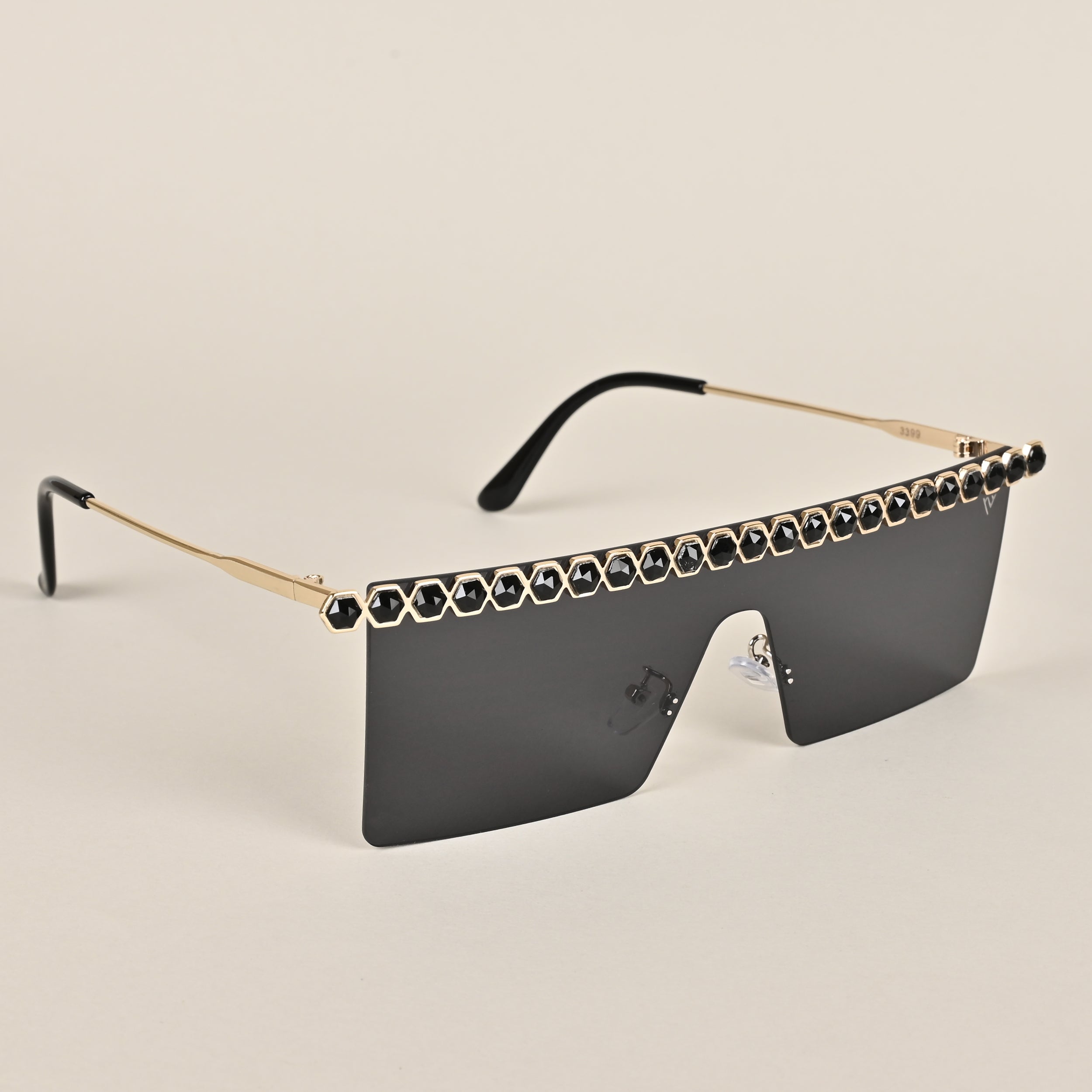 Voyage New Design Golden Wayfarer Sunglasses (3397MG3887)