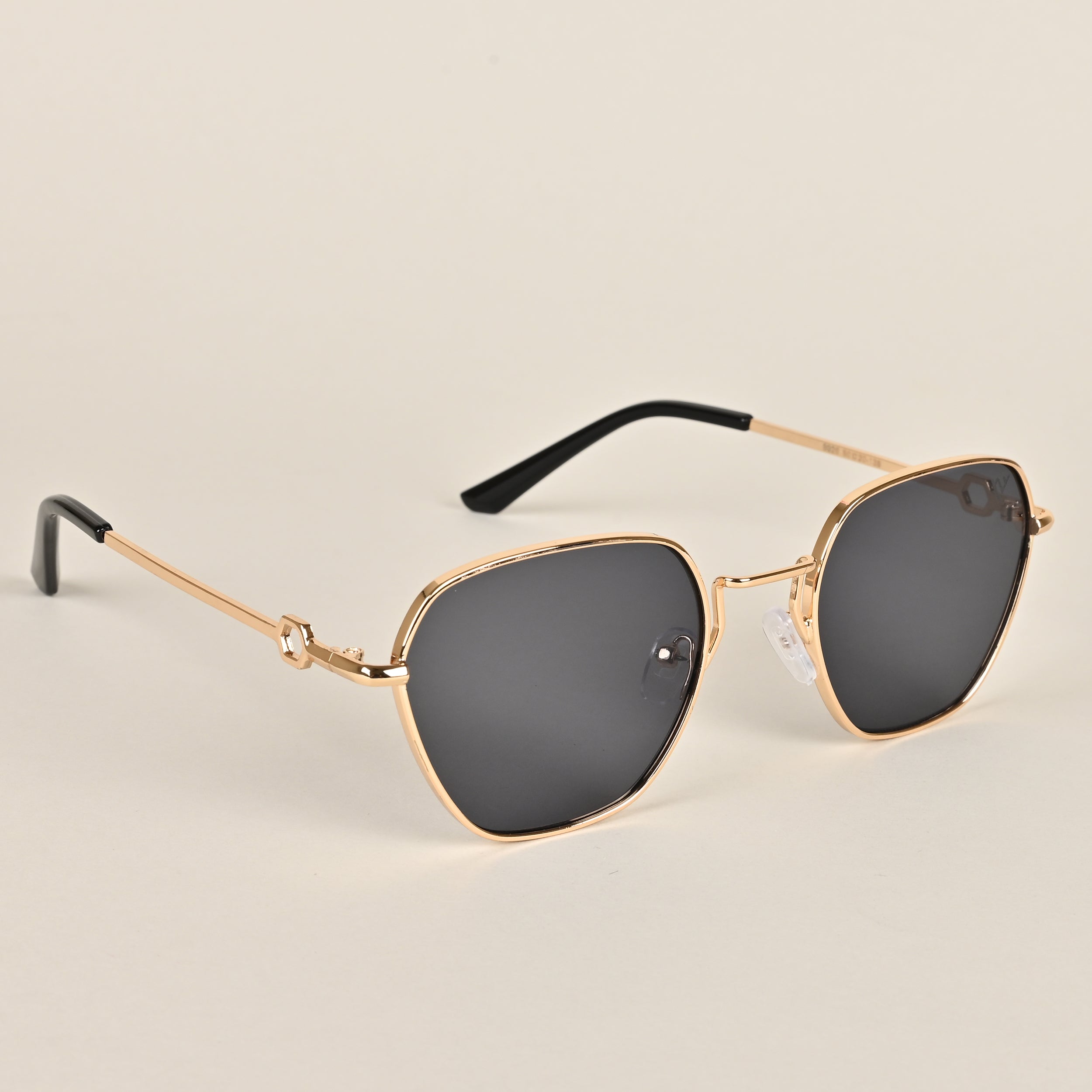 Voyage Square Gold Black Sunglasses MG2779