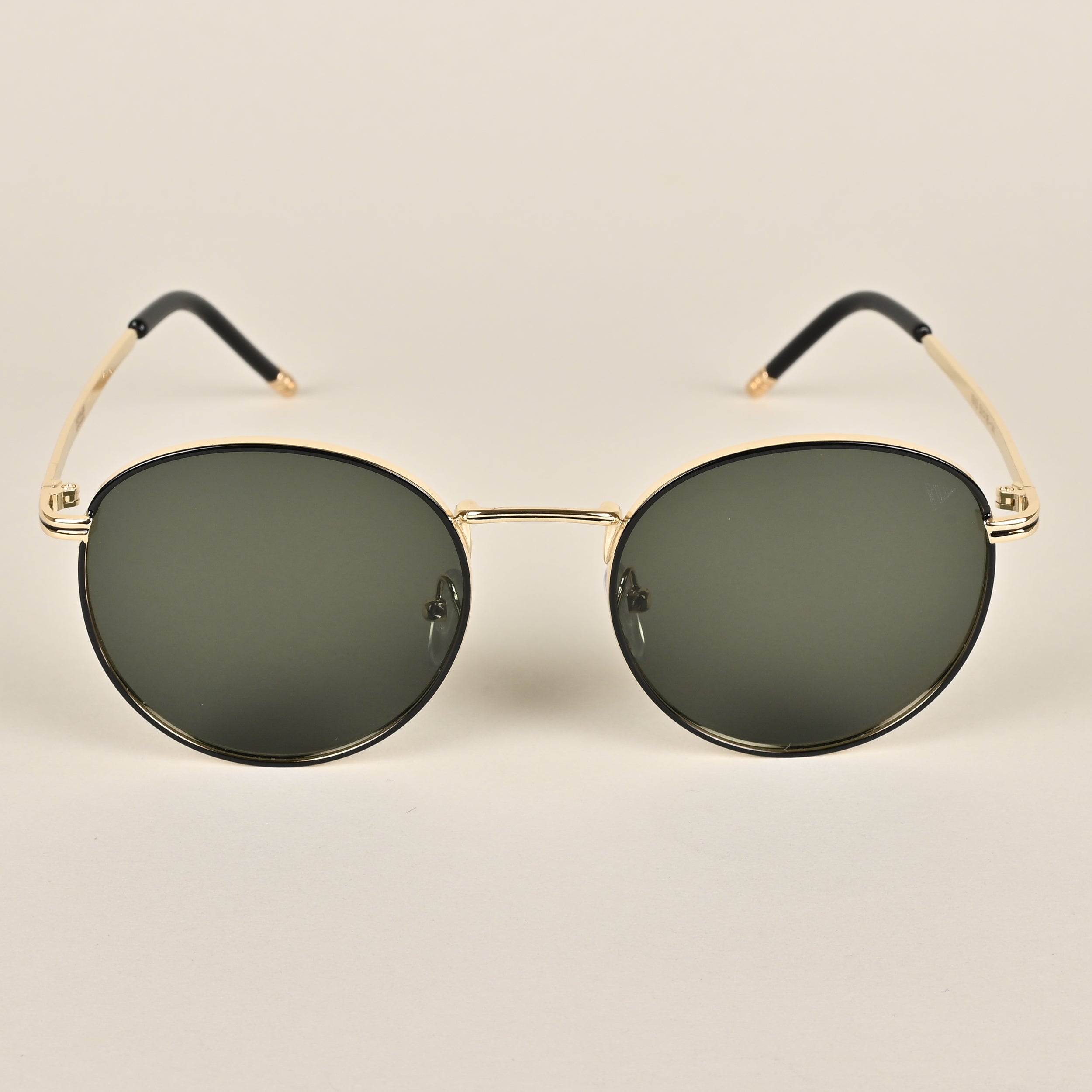 Voyage Premium Round Green Gold Sunglasses MG3624