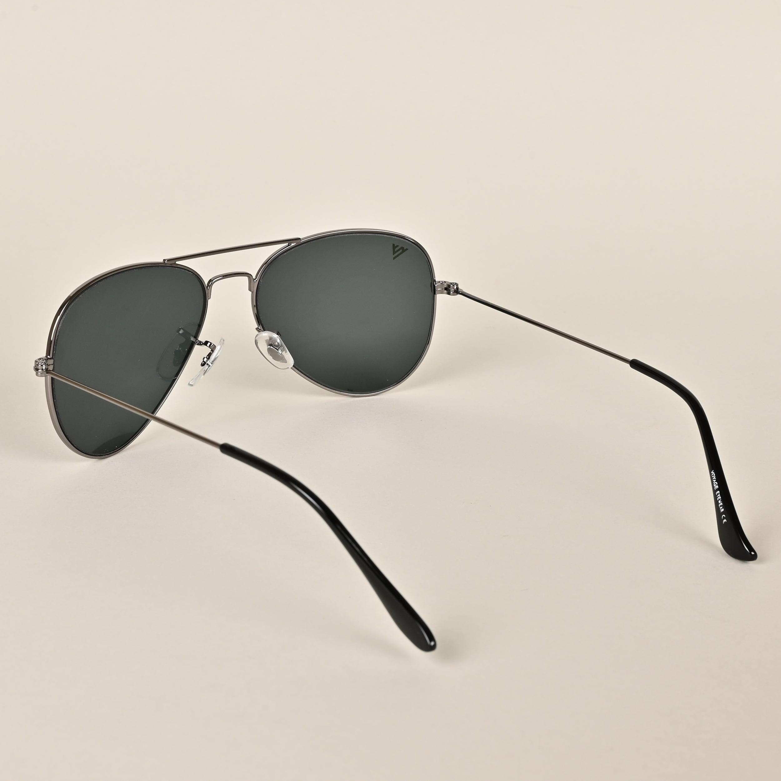 Voyage Black Aviator Sunglasses MG2371