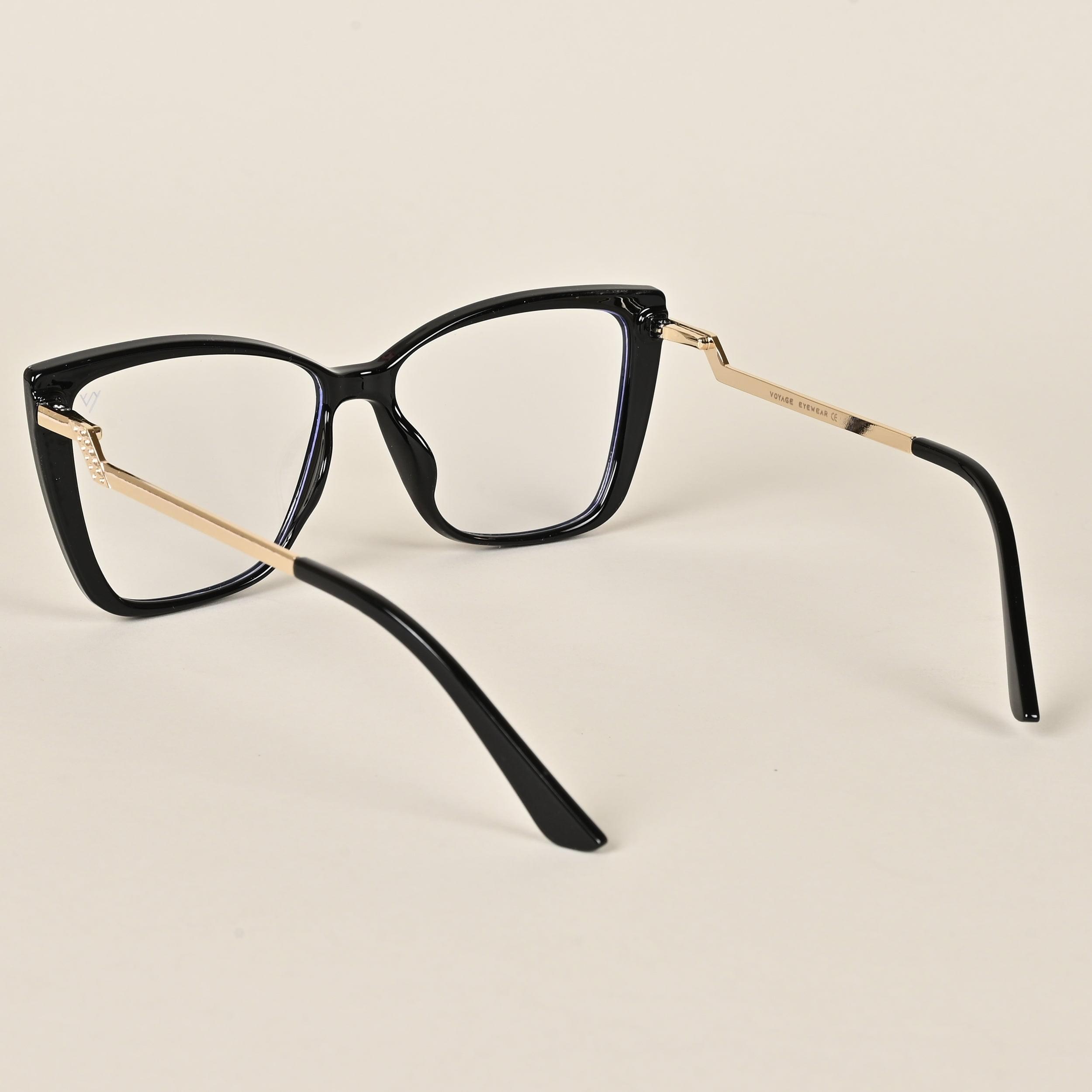 Voyage Black Cateye Eyeglasses for Women - MG4011