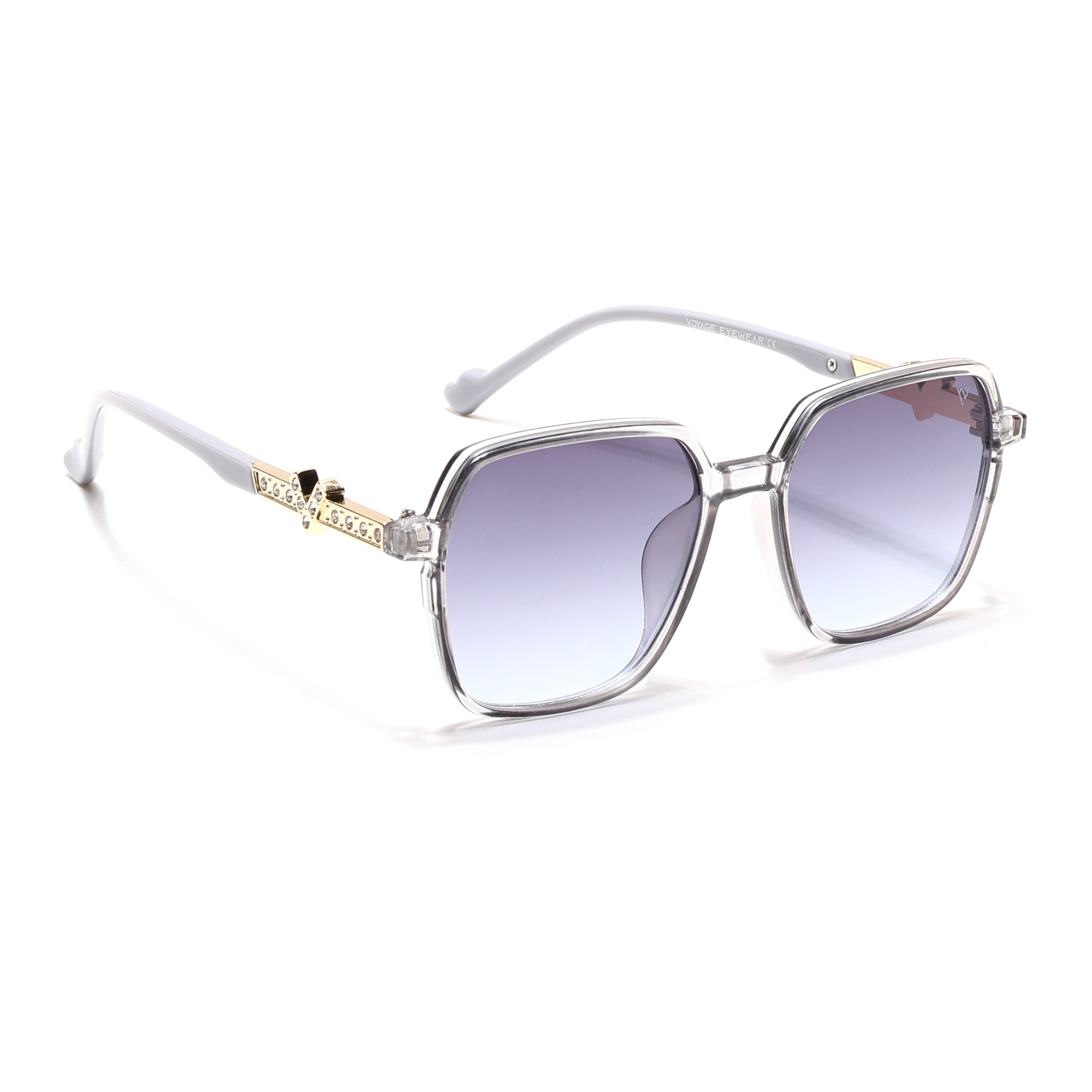 Grey & Blue Square Sunglasses - MG4232